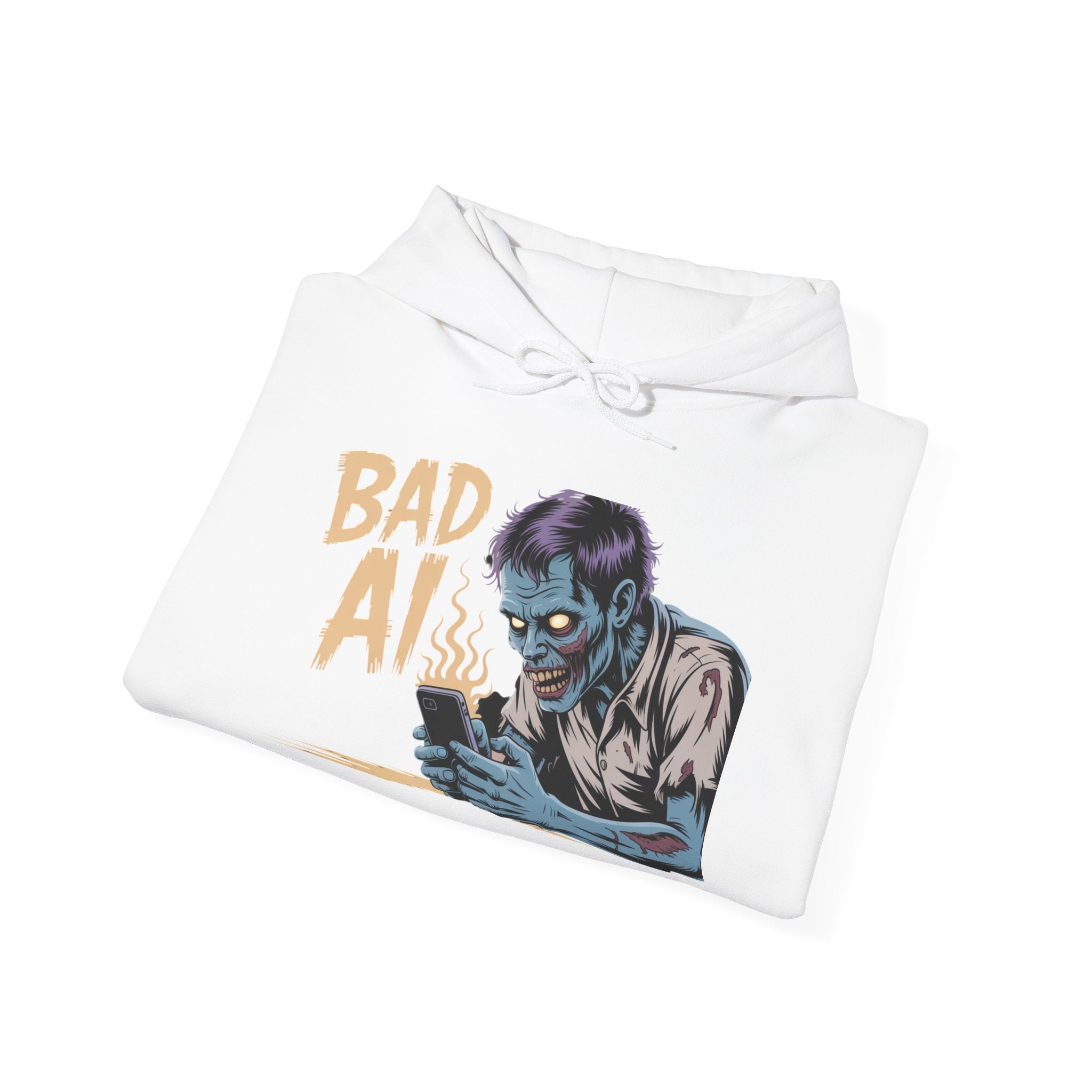 Bad AI "ZOMBIE SCROLL" Unisex Heavy Blend™ Hooded Sweatshirt