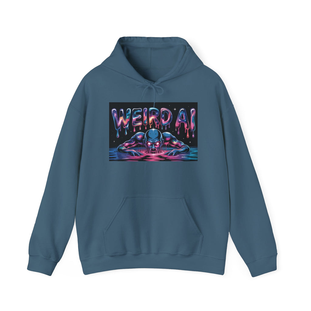WEIRD AI  " Meltdown Matrix "  Unisex Heavy Blend™ Hoodie