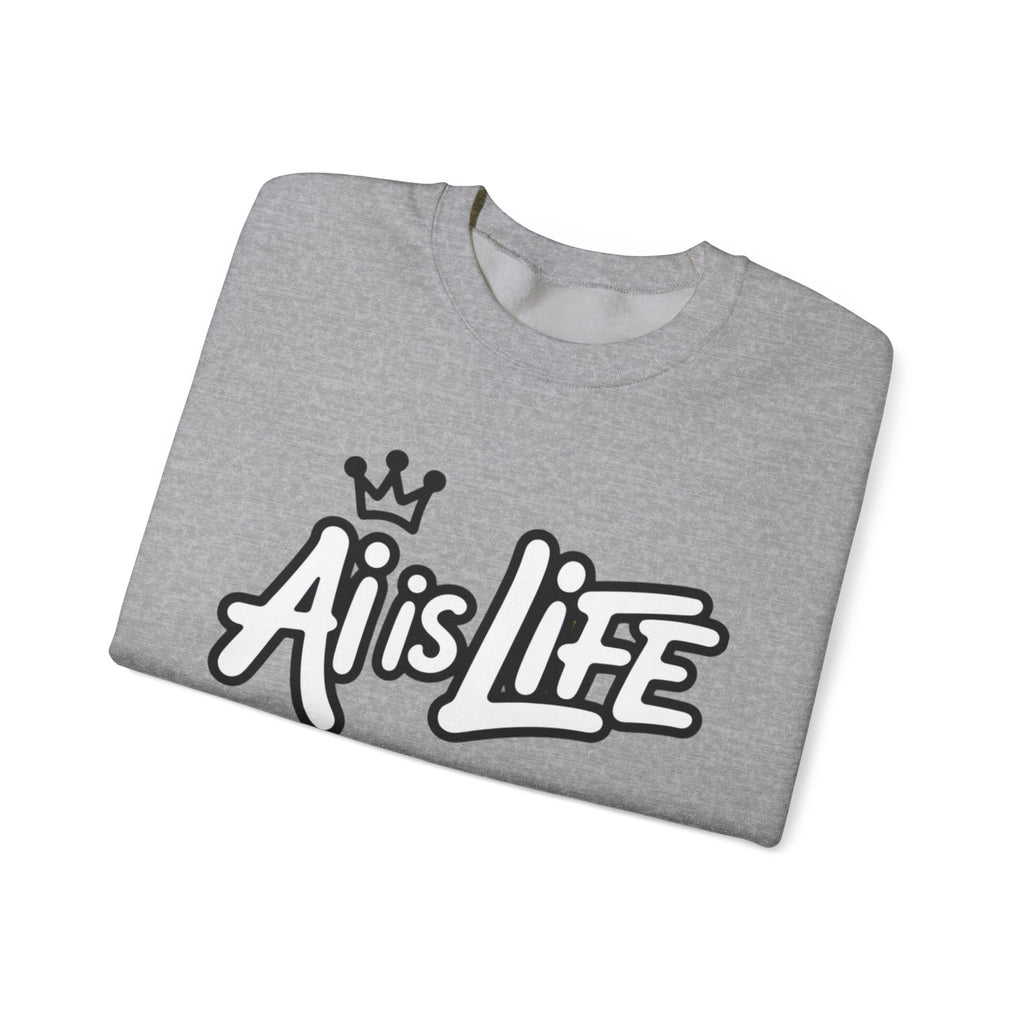 Ai is Life  "Crown Circuit" Unisex Heavy Blend™ Crewneck Sweatshirt