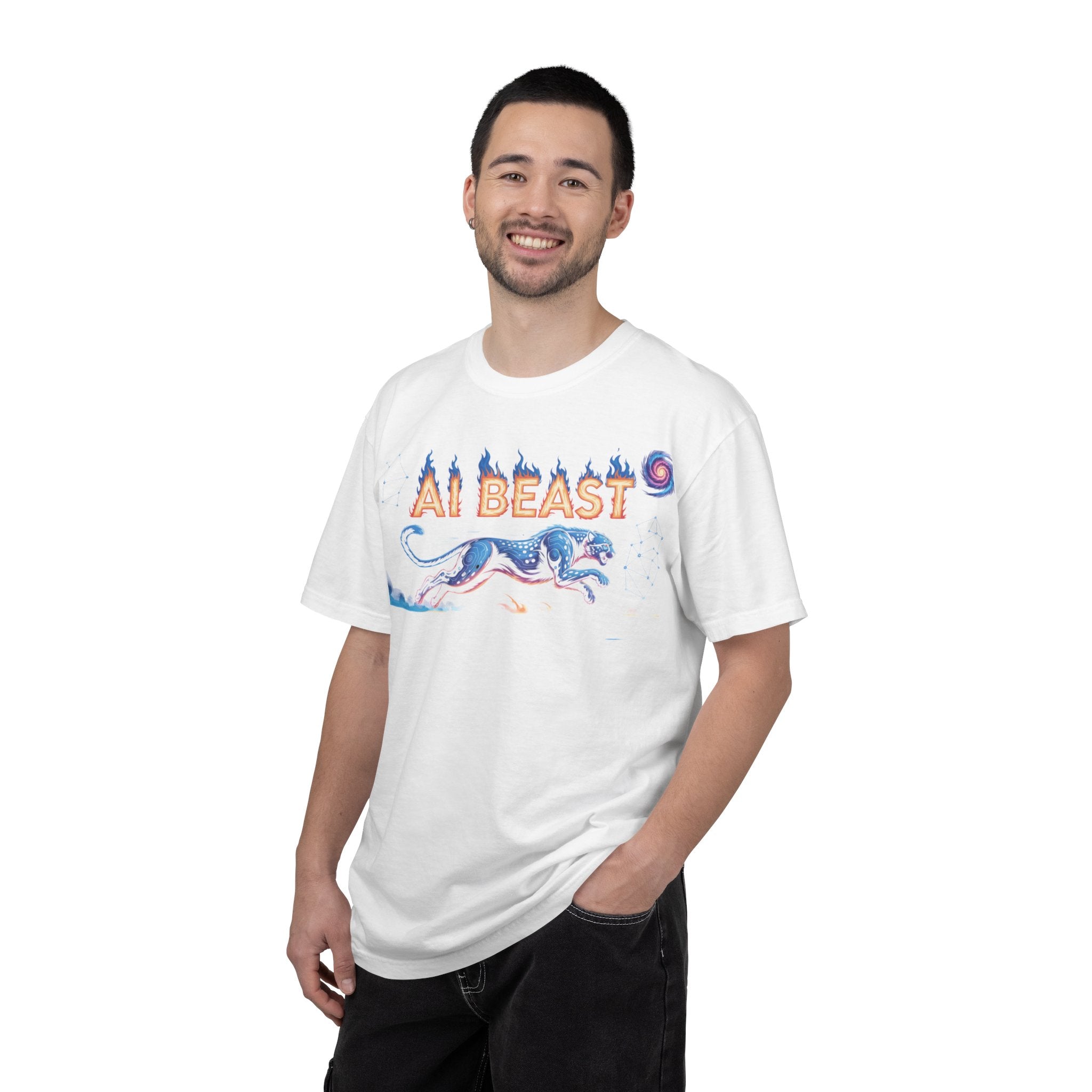 AI BEAST “Digital Predator” Unisex Garment-Dyed T-shirt