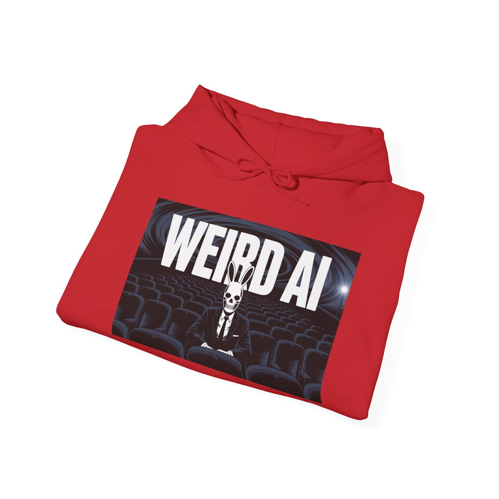 WEIRD AI  " Backrooms Theater "  Unisex Heavy Blend™ Hooded Sweatshirt