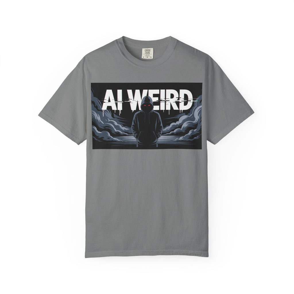 AI WEIRD – “DARK DATA ENTITY” Unisex Garment-Dyed T-shirt