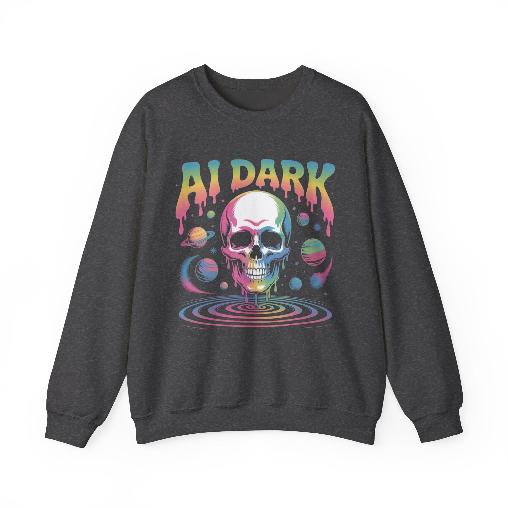AI DARK “Death of Data” Unisex Heavy Blend™ Crewneck Sweatshirt