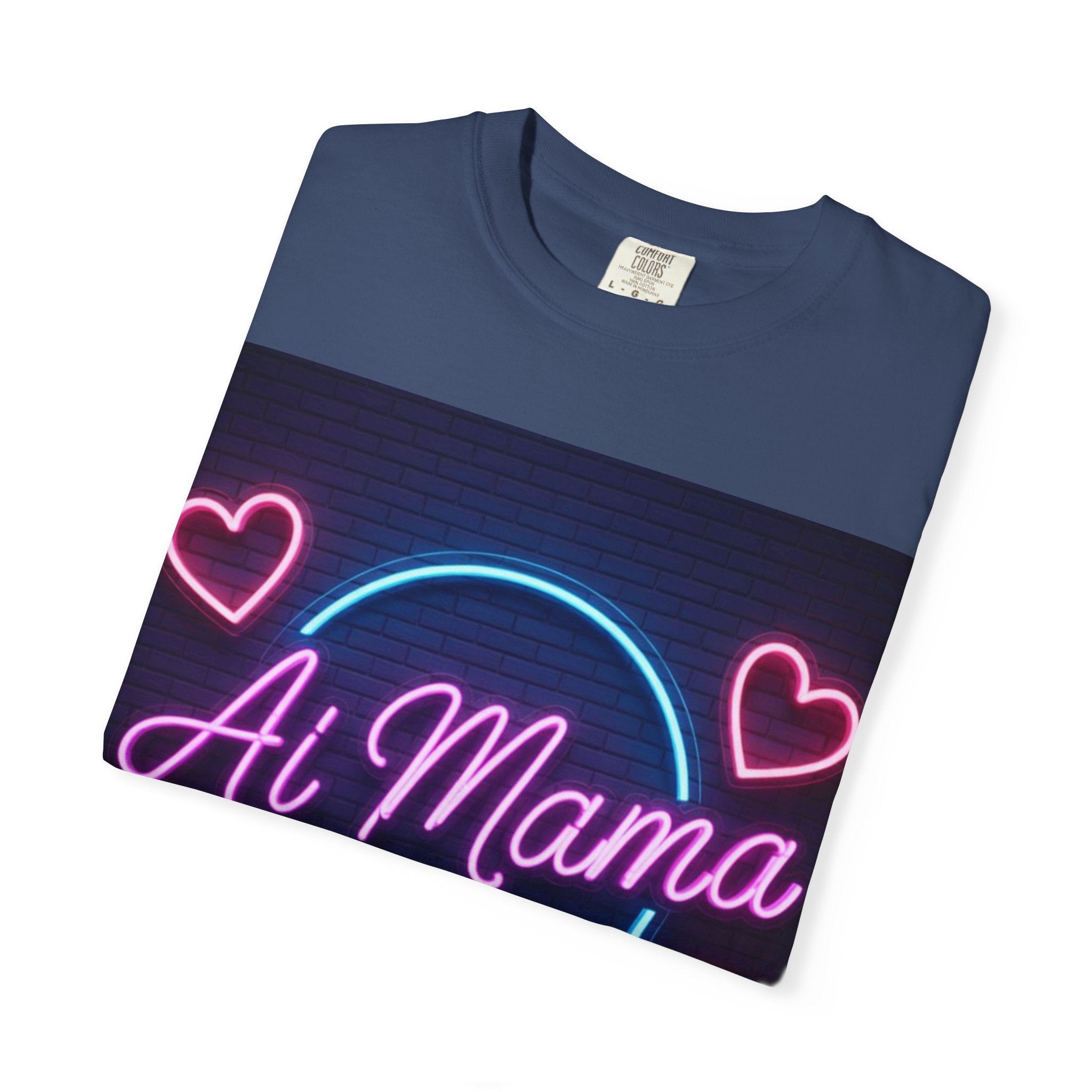 AI MAMA “Electric Love Loop” Unisex Garment-Dyed T-shirt