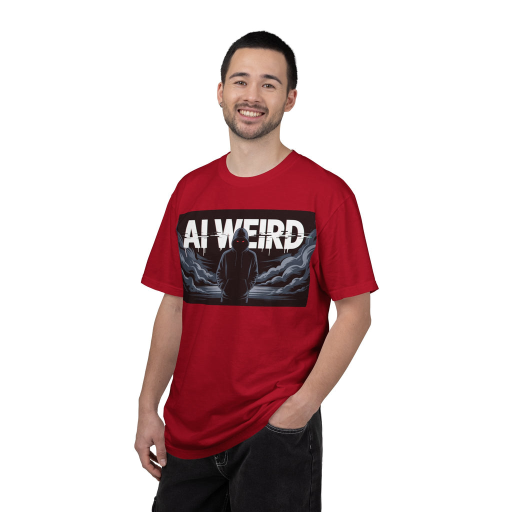 AI WEIRD – “DARK DATA ENTITY” Unisex Garment-Dyed T-shirt