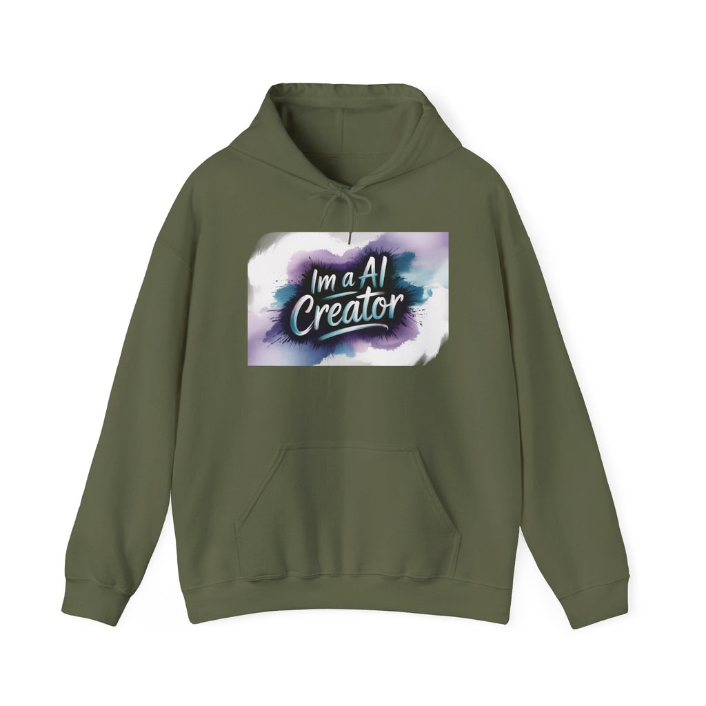 I’m a AI Creator “DIGITAL BRUSHSTROKE” Unisex Heavy Blend™ Hooded Sweatshirt