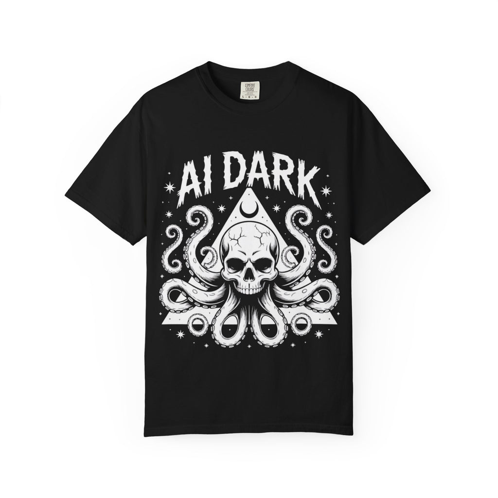AI Dark  "Nightmare Network"  Unisex Garment-Dyed T-shirt