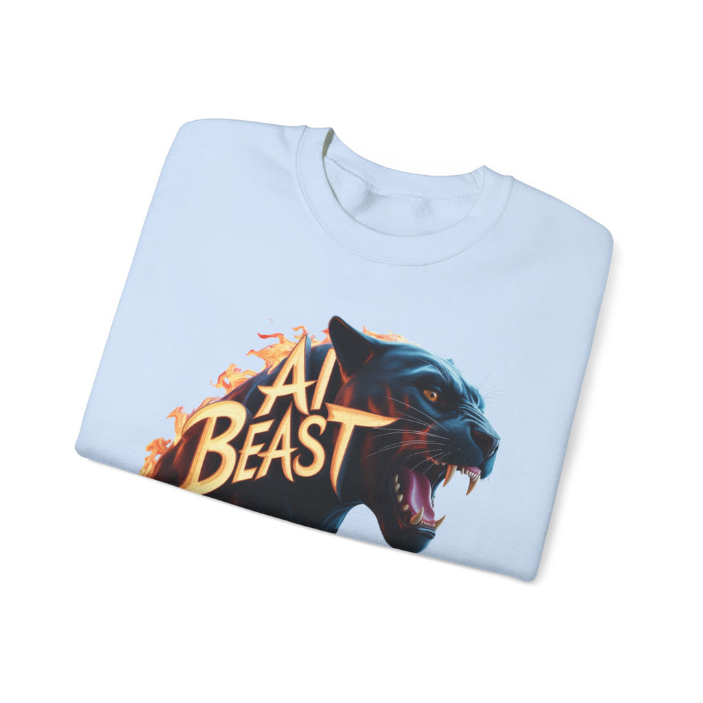 AI BEAST  "Wildfire Algorithm" Unisex Heavy Blend™ Crewneck Sweatshirt