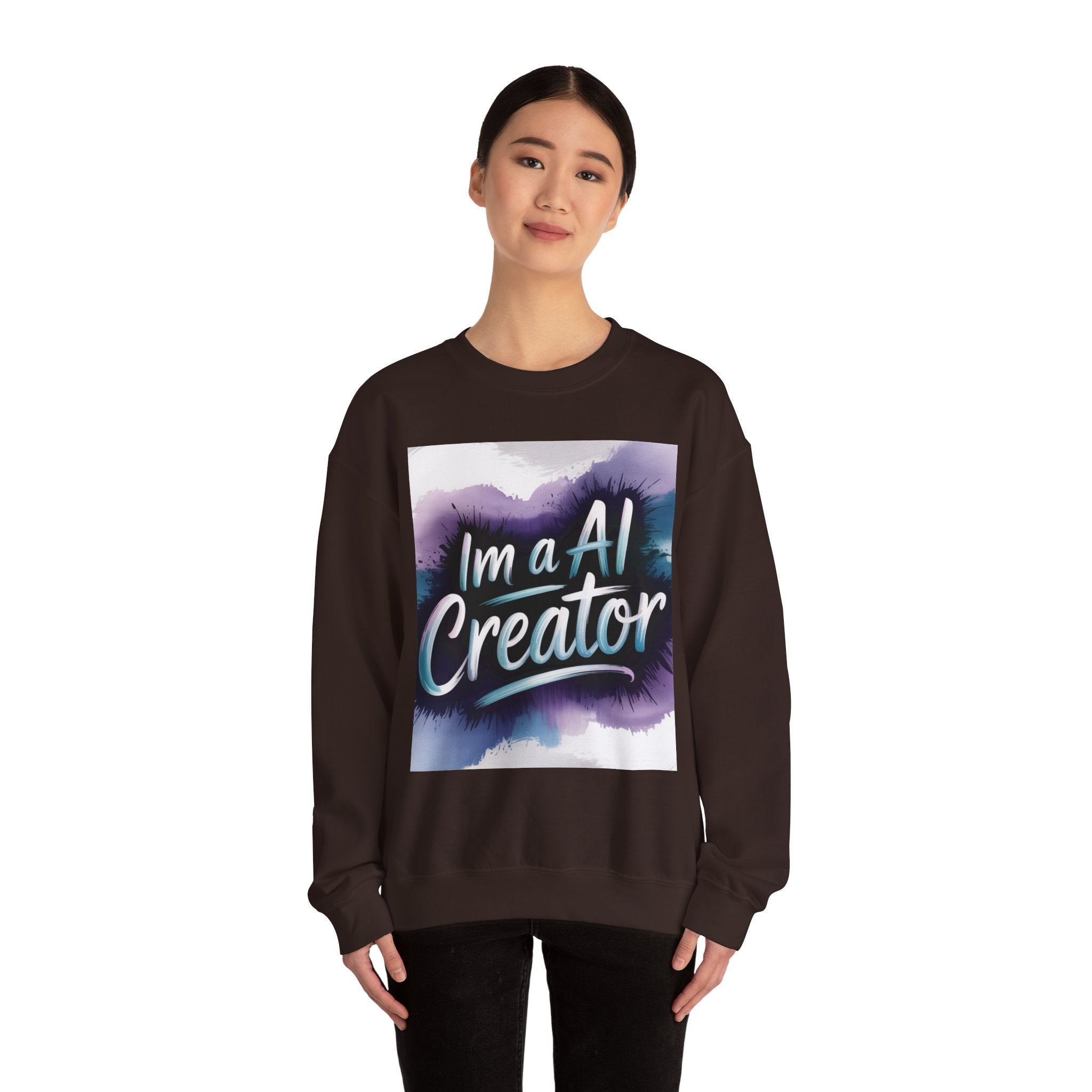 I’m a AI Creator "DIGITAL BRUSHSTROKE" Unisex Garment-Dyed Sweatshirt