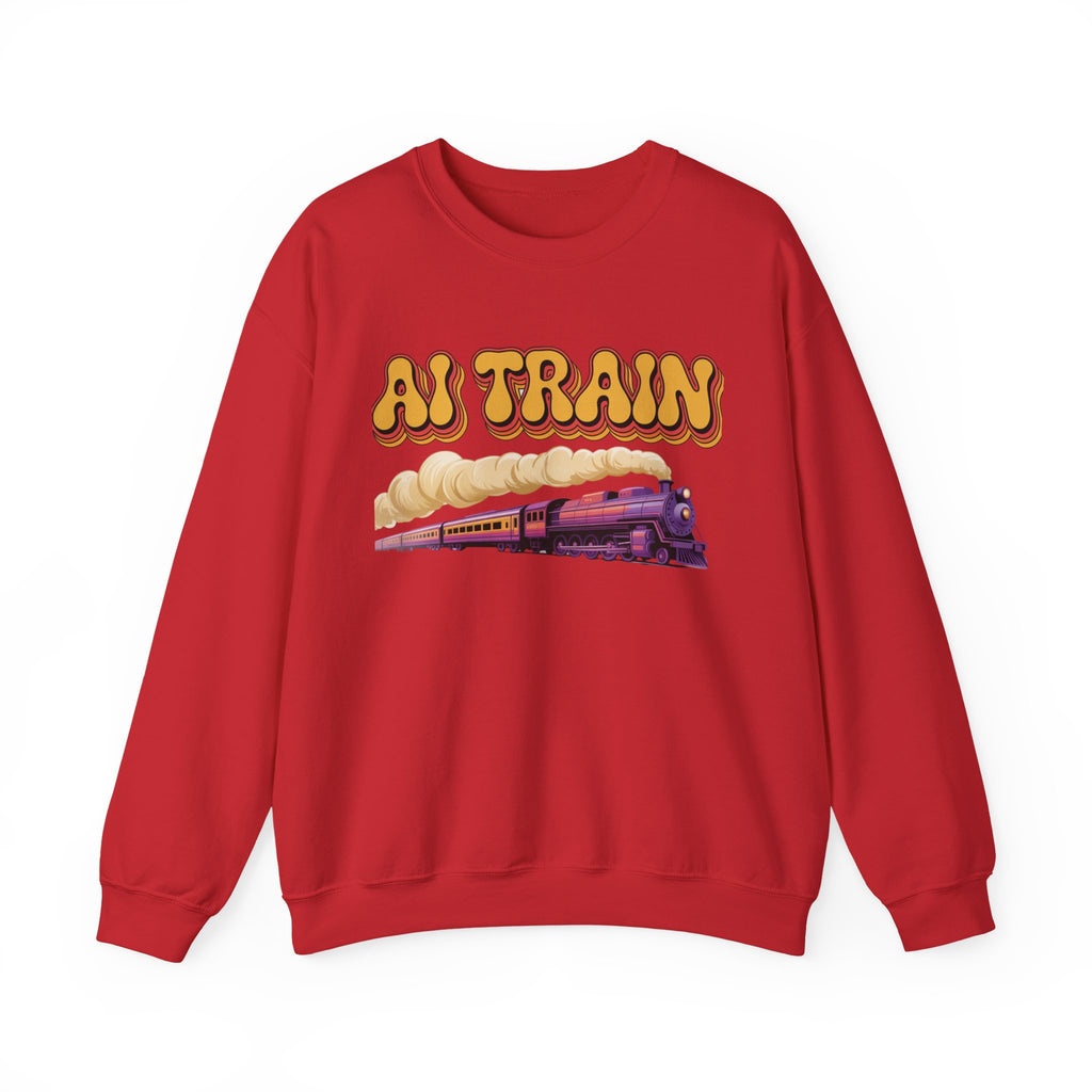 AI TRAIN  "Quantum Rail System" Unisex Heavy Blend™ Crewneck Sweatshirt