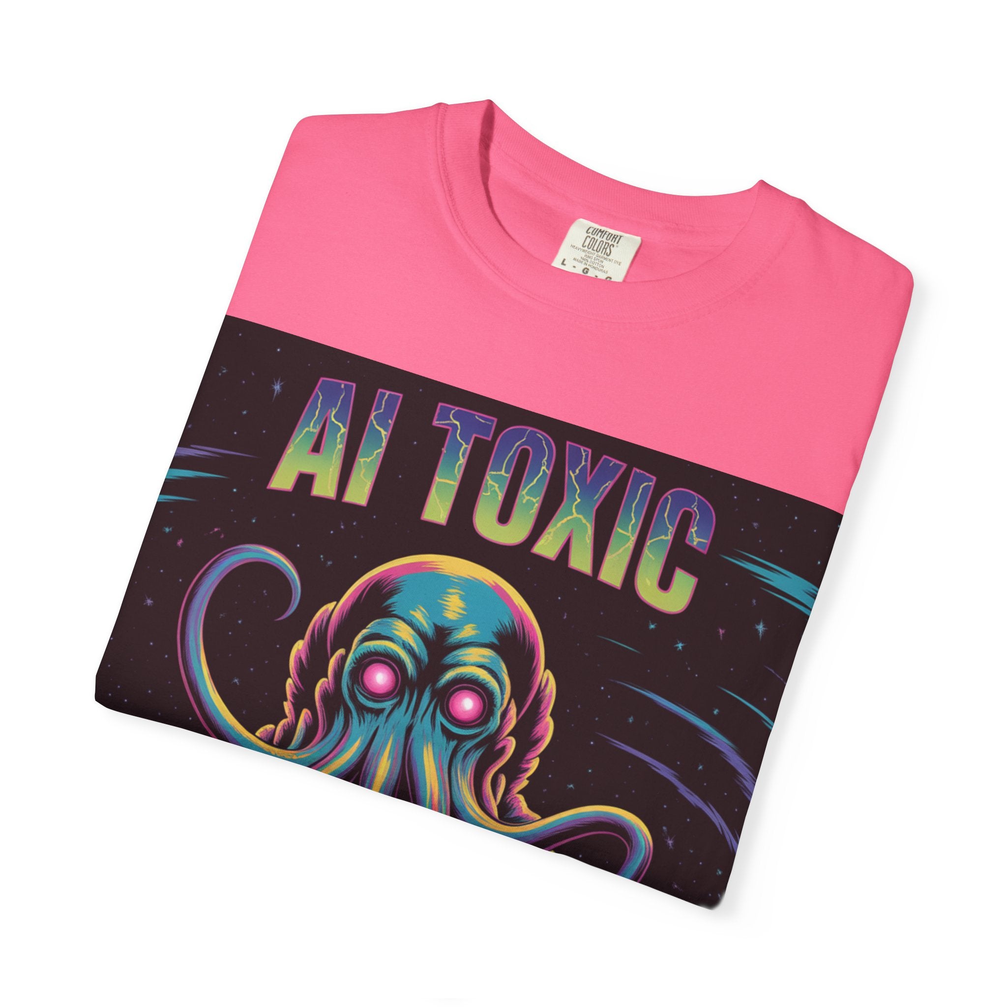 AI TOXIC  "Data Overlord" Unisex Garment-Dyed T-shirt