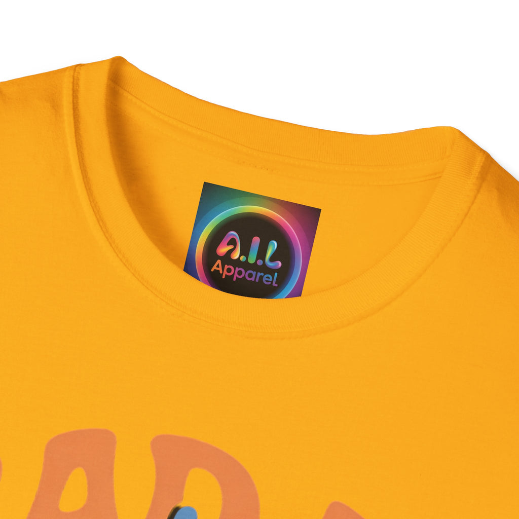 Bad AI Graphic T-Shirt — Middle Finger Skeleton Hand with Smiley Faces