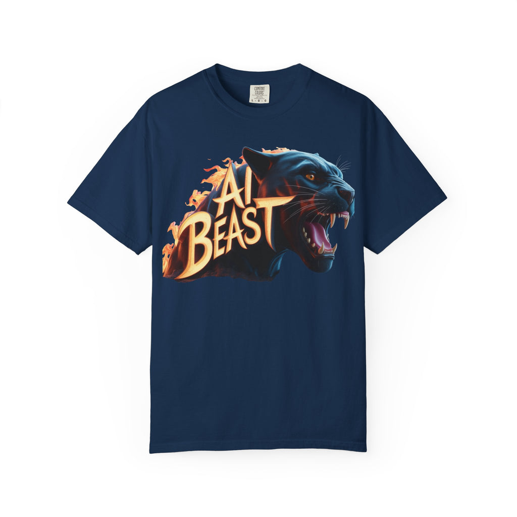 AI BEAST  "Wildfire Algorithm"  Unisex Garment-Dyed T-shirt