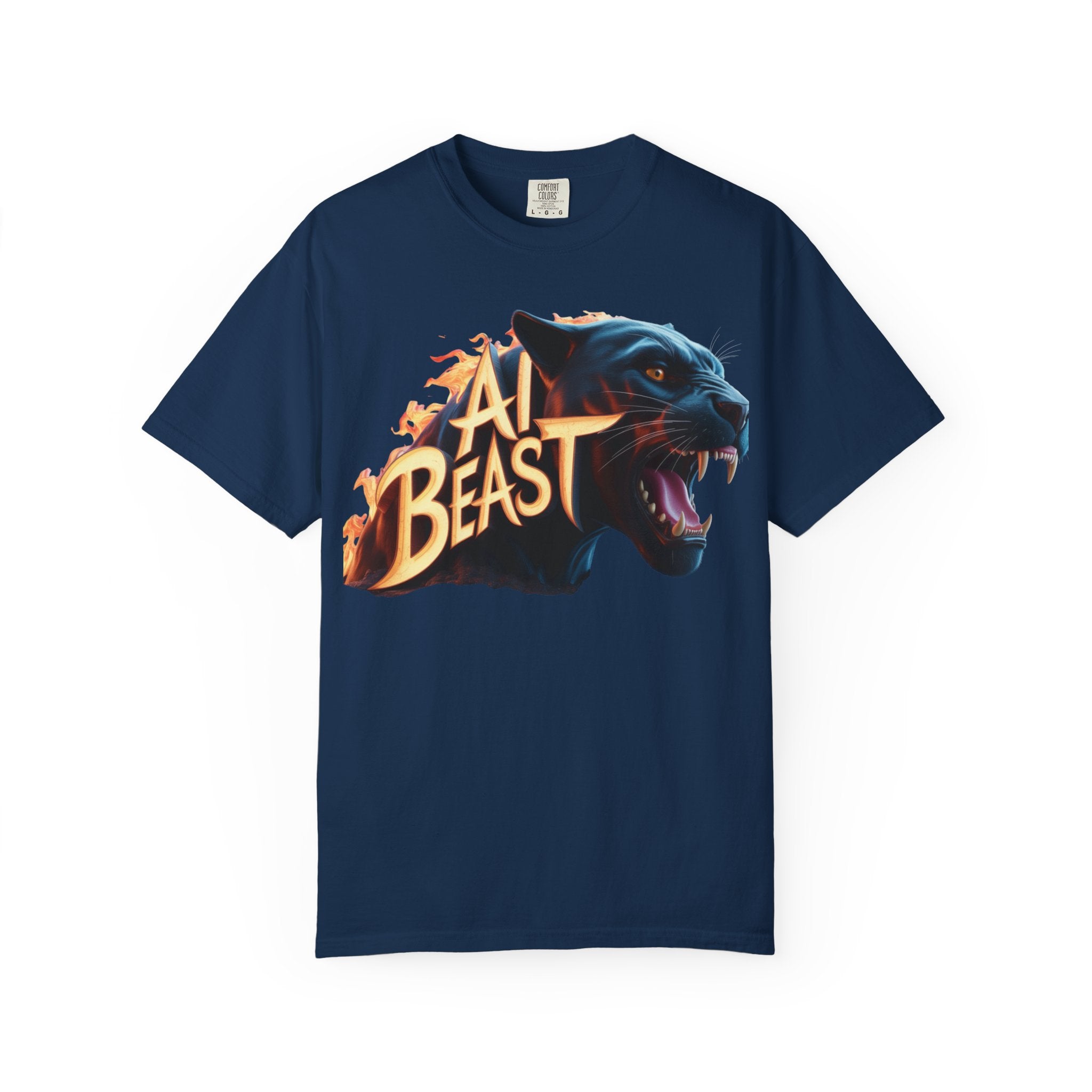 AI BEAST  "Wildfire Algorithm"  Unisex Garment-Dyed T-shirt