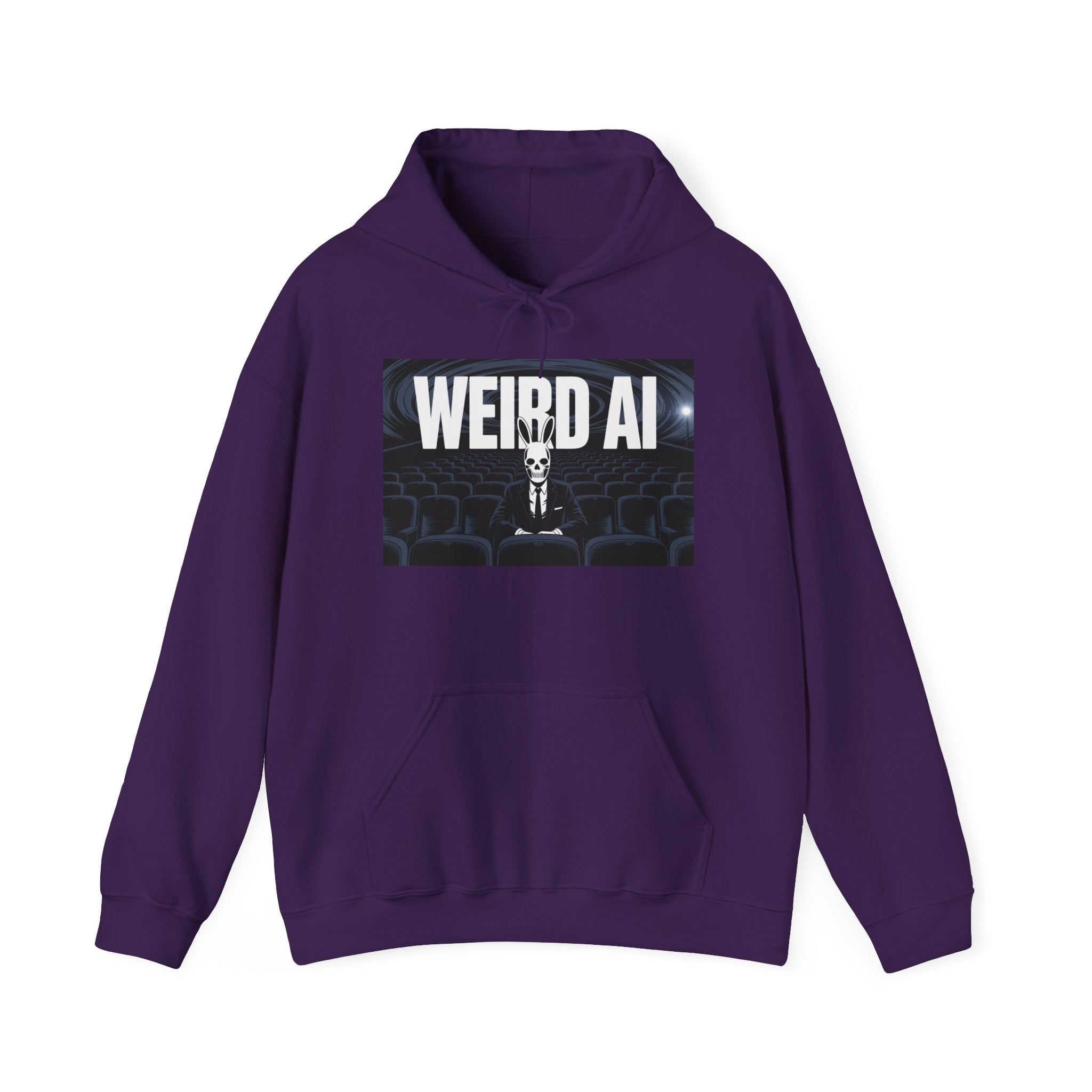 WEIRD AI  " Backrooms Theater "  Unisex Heavy Blend™ Hooded Sweatshirt