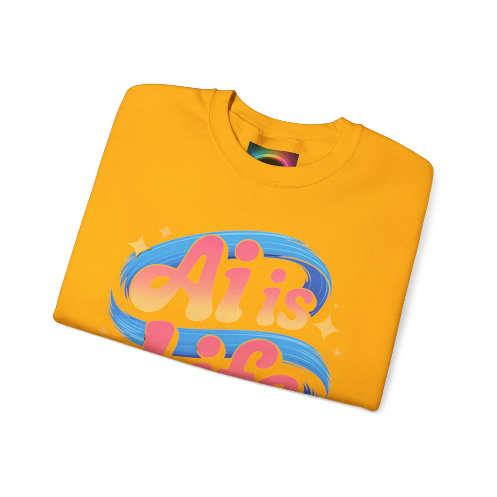 AI is Life "COSMIC SWIRL" Unisex Heavy Blend™ Crewneck Sweatshirt