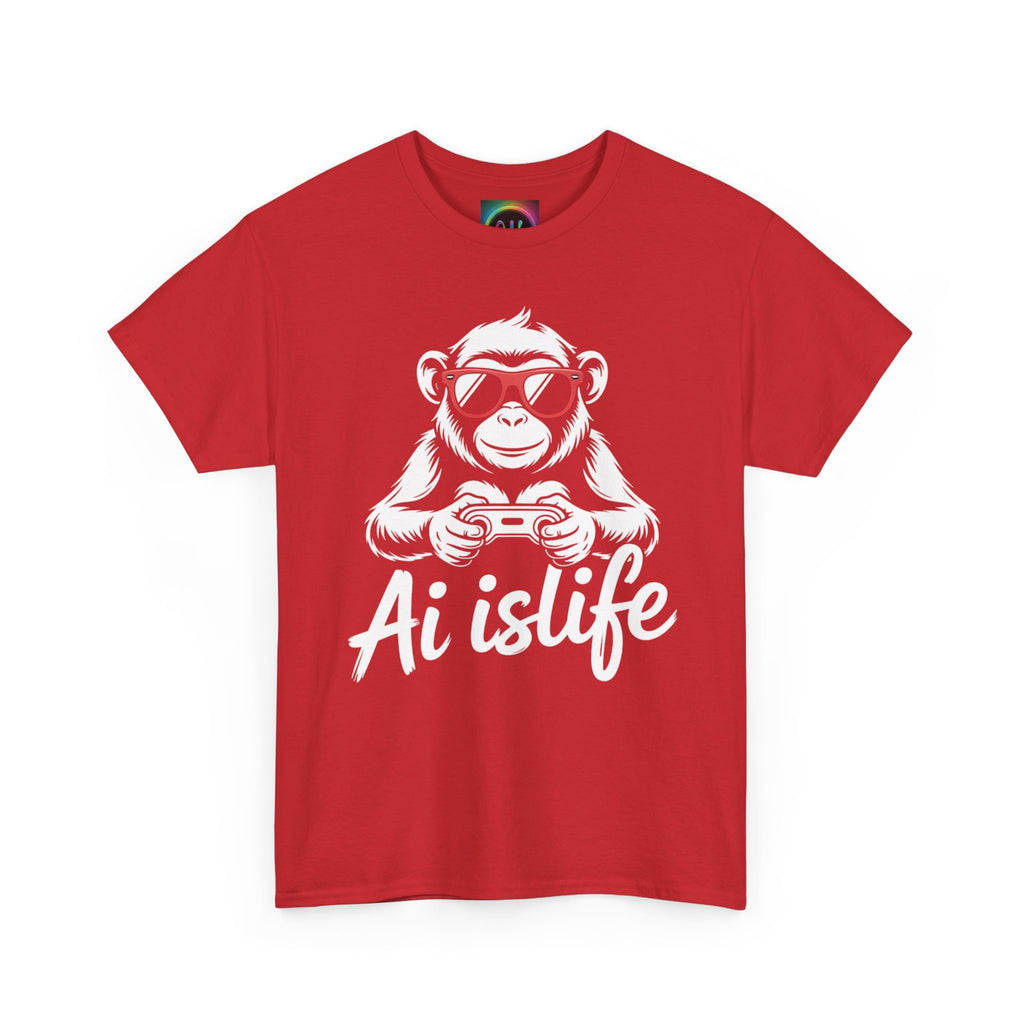 AI Is Life "GAMER CHIMP ELITE" Unisex Graphic T-Shirt