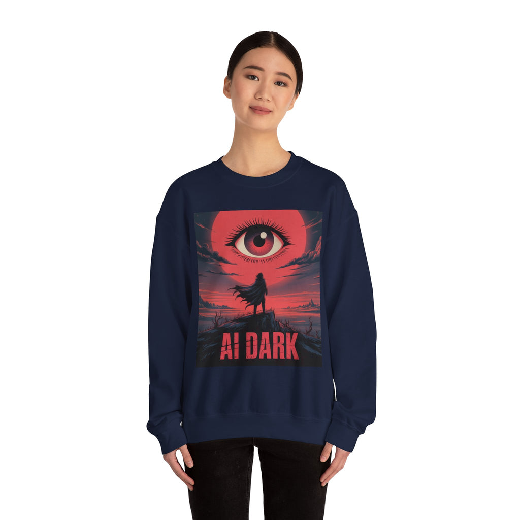 AI DARK “Shadow Protocol” Unisex Heavy Blend™ Crewneck Sweatshirt