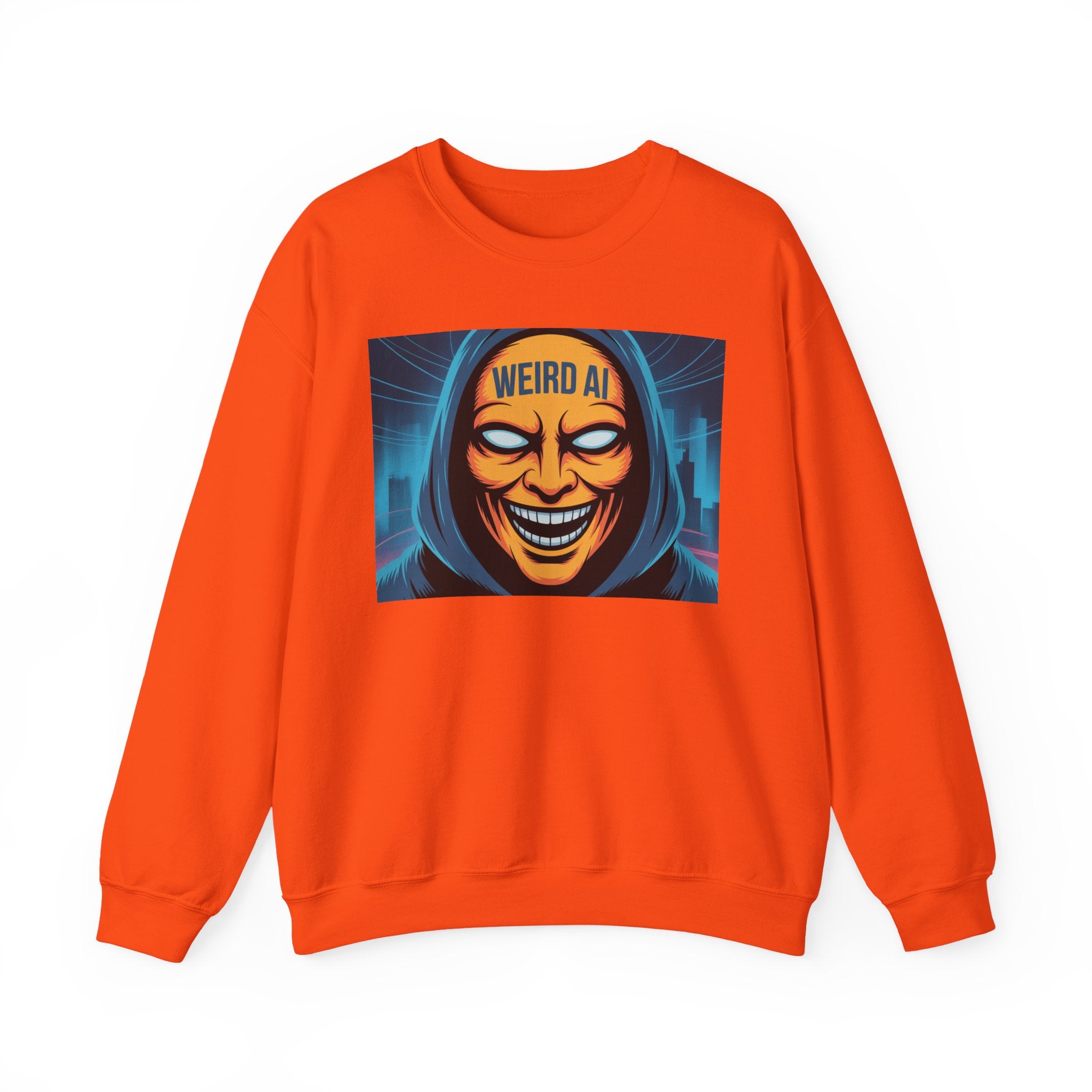 Weird AI "Masked Mode" Unisex Heavy Blend™ Crewneck Sweatshirt