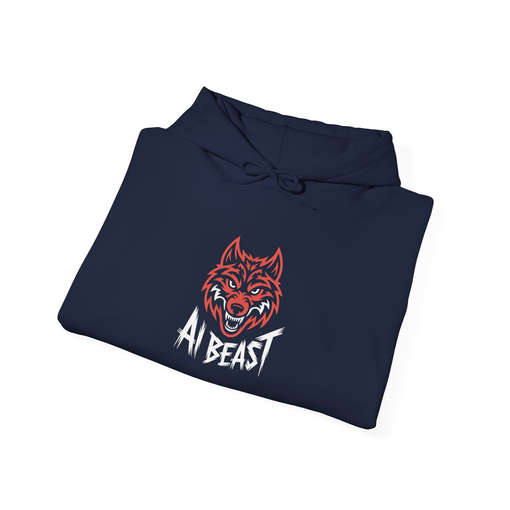 AI BEAST " Alpha Mode "  Unisex Heavy Blend™ Hooded Sweatshirt