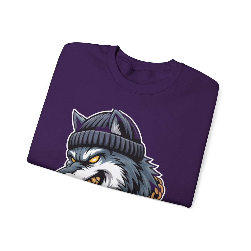 AI BEAST  "Wolf Byte Syndicate" Unisex Heavy Blend™ Crewneck Sweatshirt