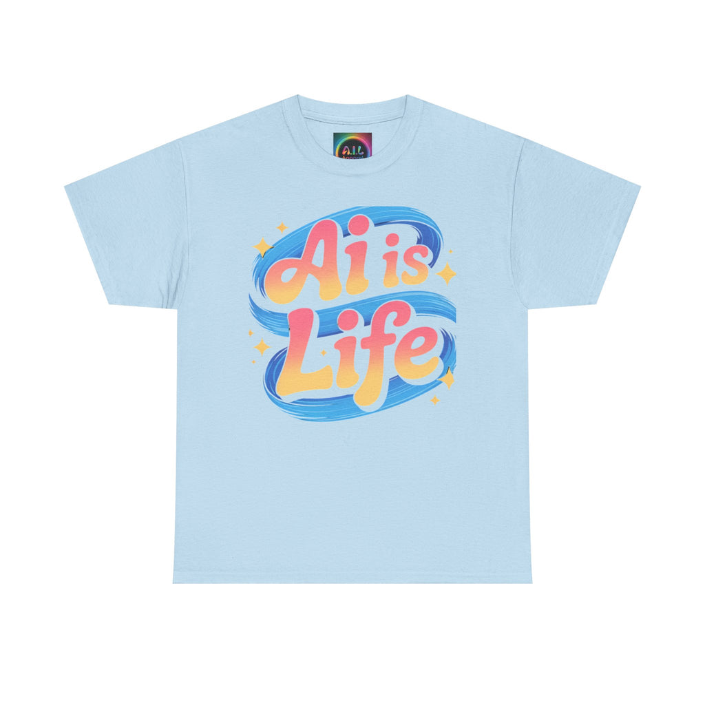 Al is Life "COSMIC SWIRL" — Colorful Retro Graphic Tee T‑Shirt