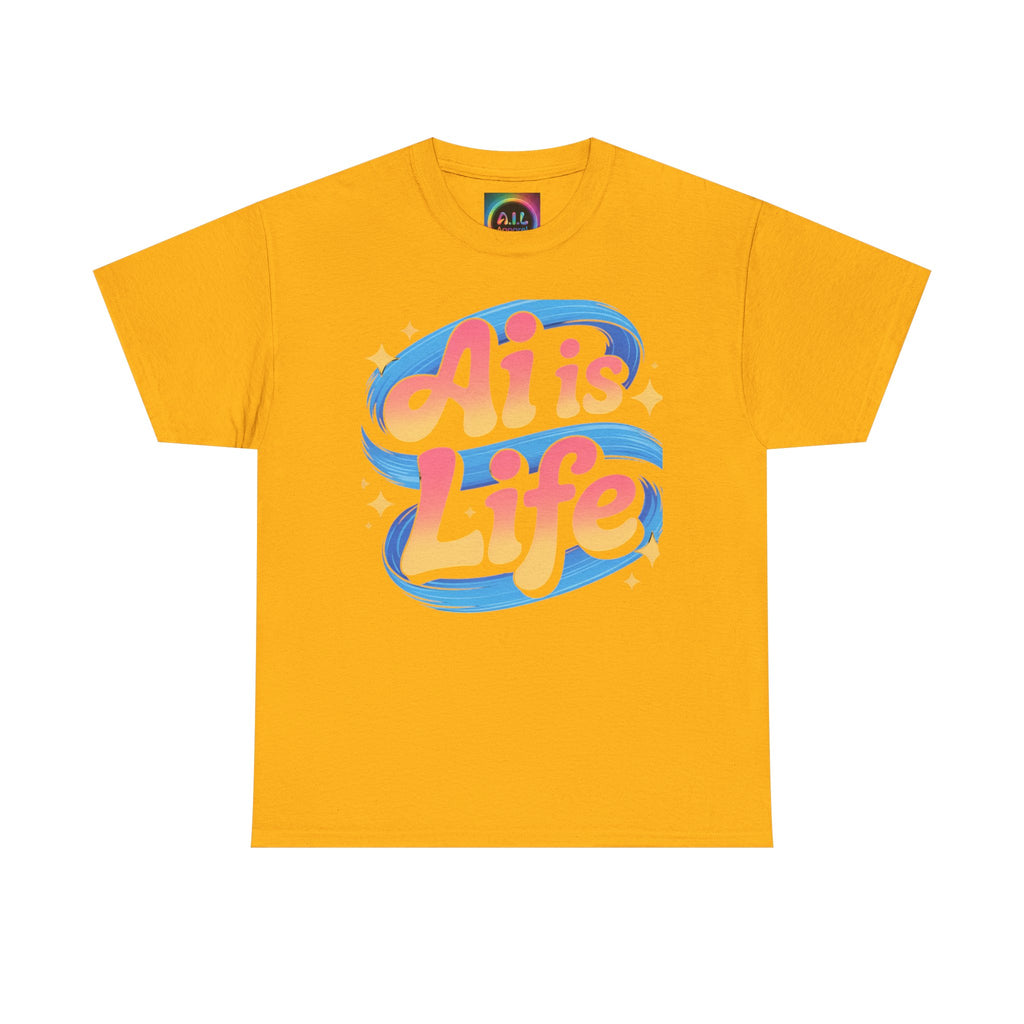Al is Life "COSMIC SWIRL" — Colorful Retro Graphic Tee T‑Shirt