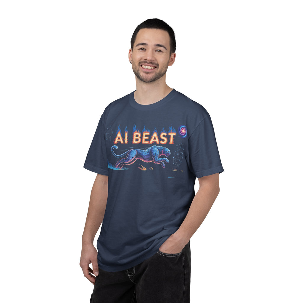 AI BEAST “Digital Predator” Unisex Garment-Dyed T-shirt