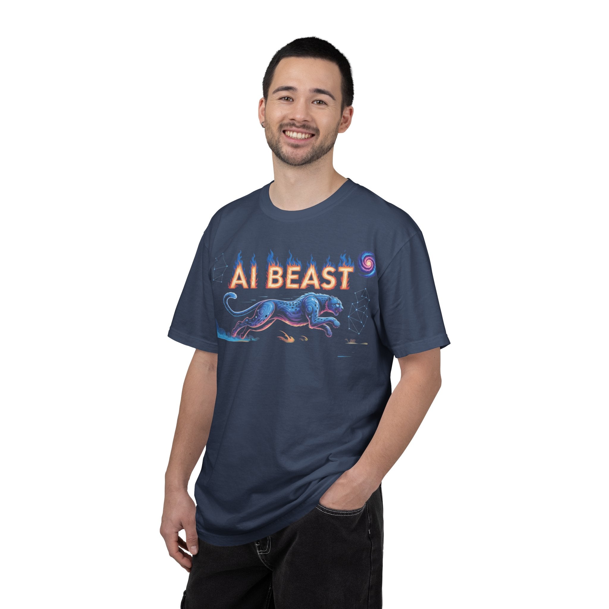 AI BEAST “Digital Predator” Unisex Garment-Dyed T-shirt