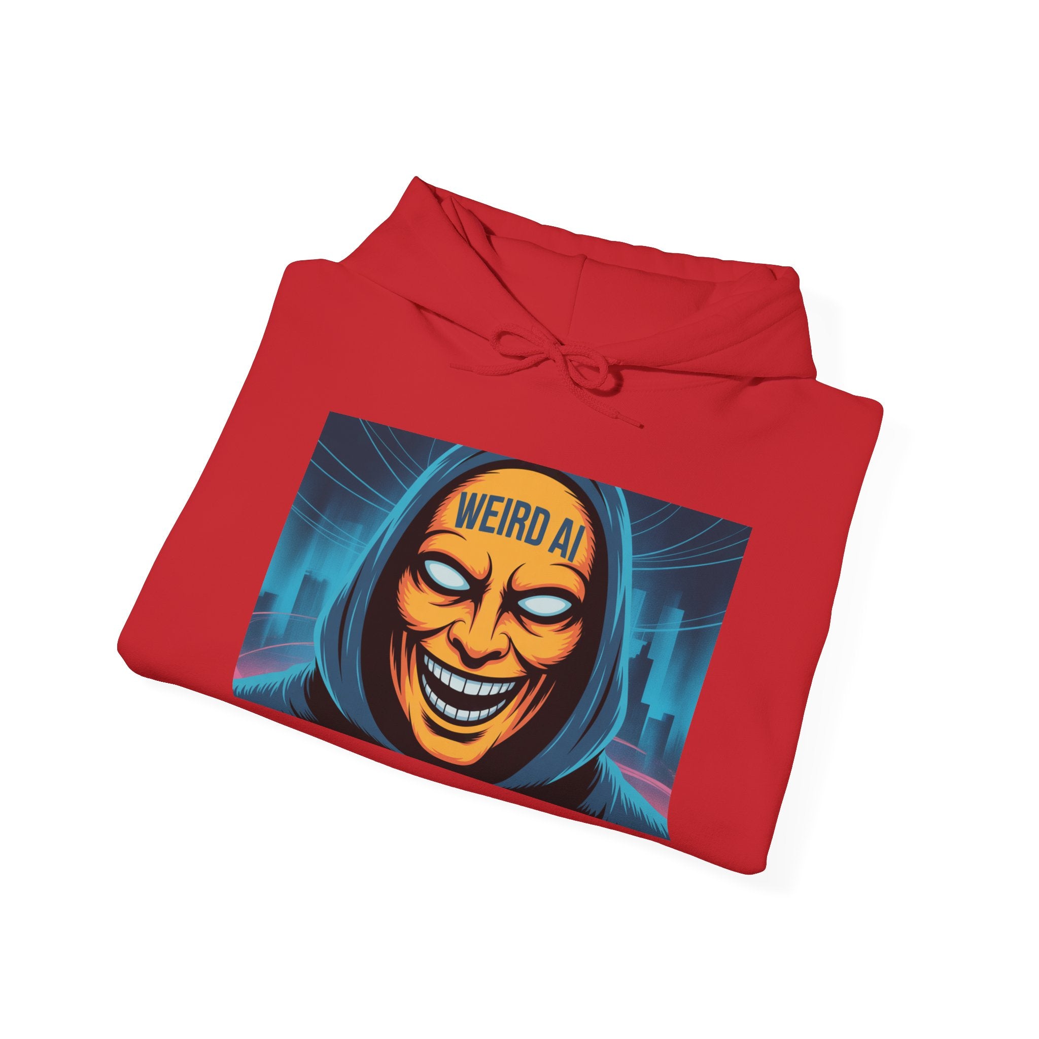 Weird AI "Masked Mode" Unisex Heavy Blend™ Hooded Sweatshirt