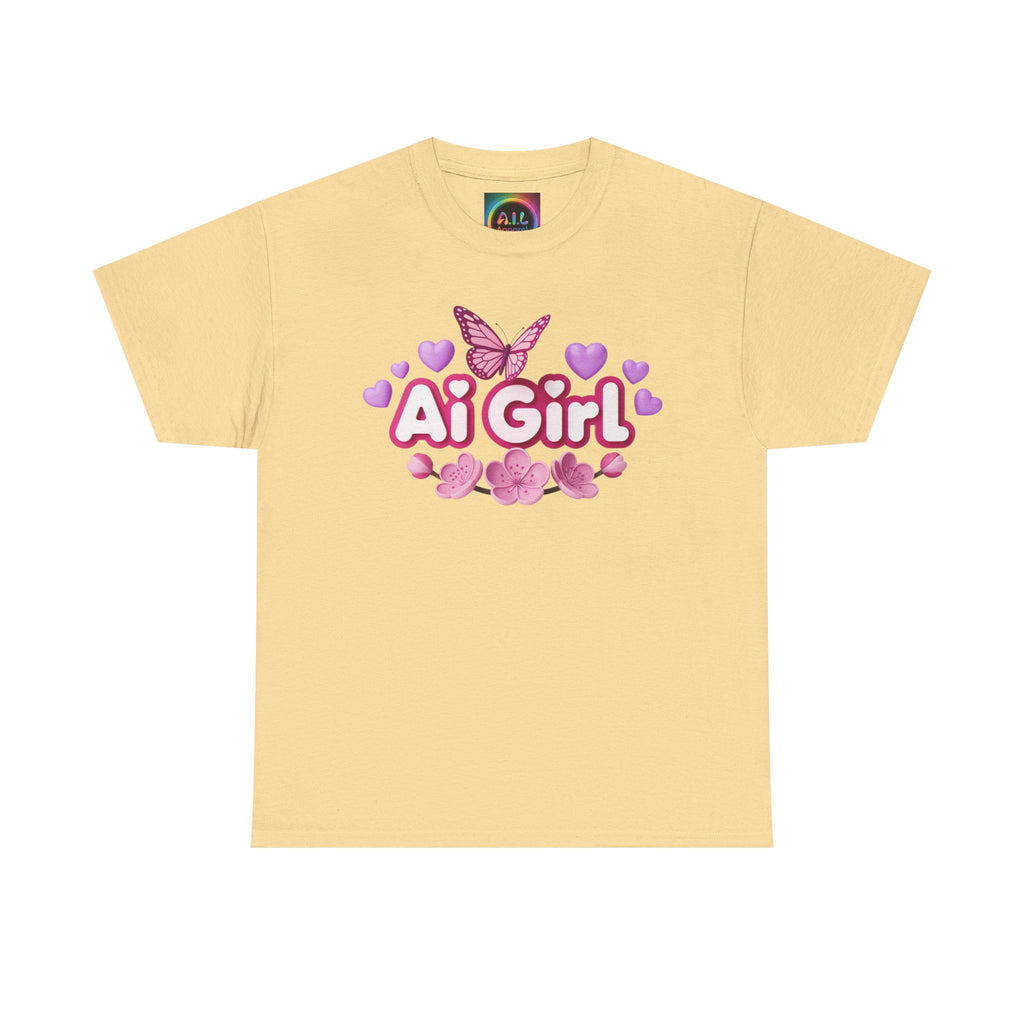 Ai Girl  "Cyber Cutie" Unisex Heavy Blend™ Crewneck T‑Shirt