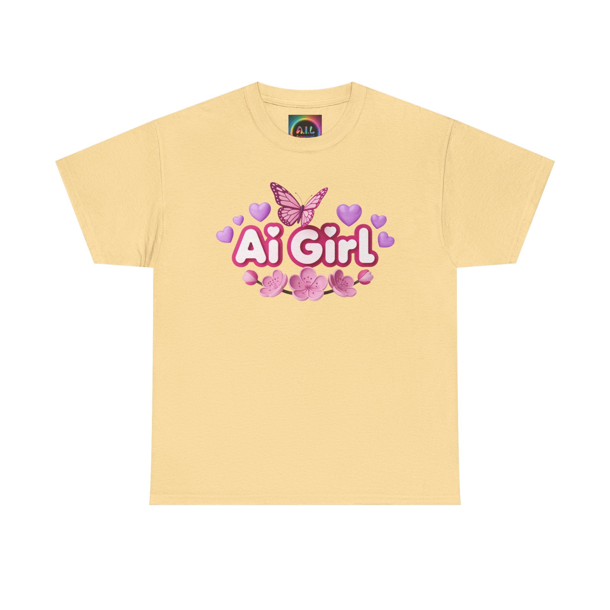 Ai Girl  "Cyber Cutie" Unisex Heavy Blend™ Crewneck T‑Shirt