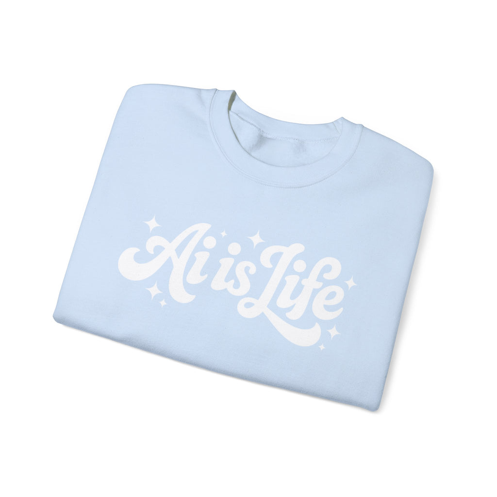Ai is Life  "TechFlow Energy" Unisex Heavy Blend™ Crewneck Sweatshirt