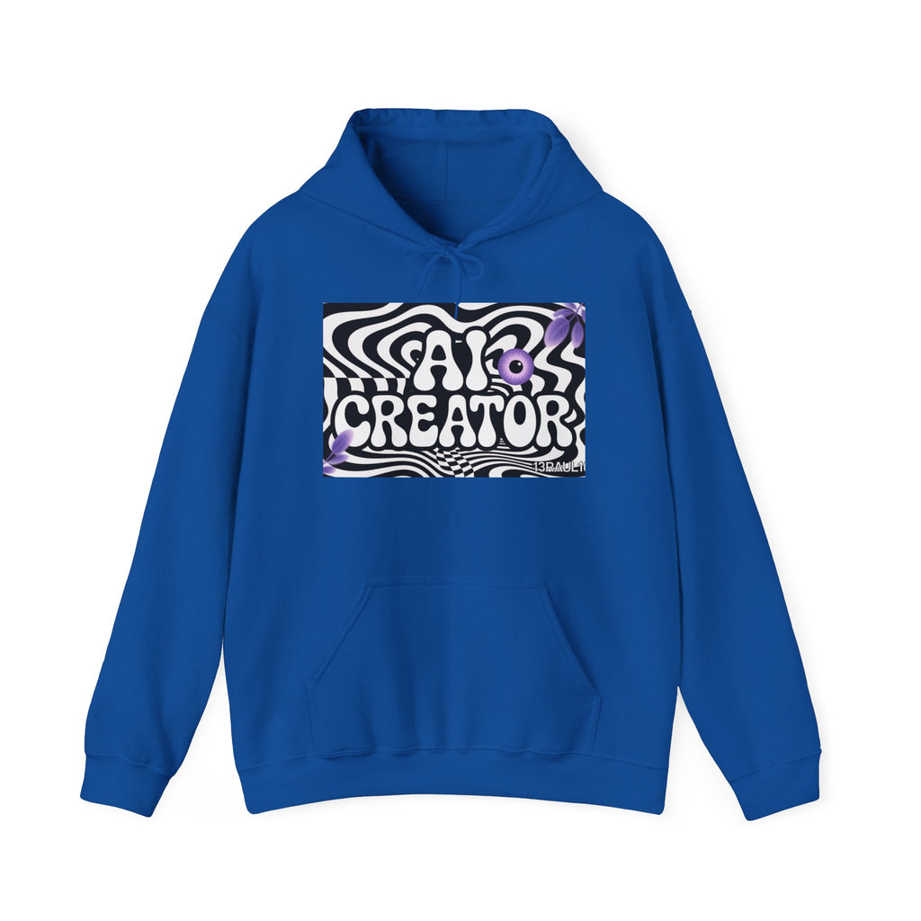 AI Creator  "Optic Loop" Unisex Heavy Blend™ Hooded Sweatshirt