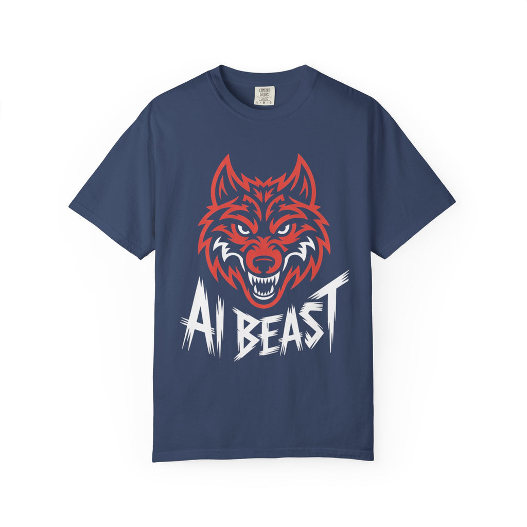 AI BEAST " Alpha Mode "  Unisex Garment-Dyed T-shirt