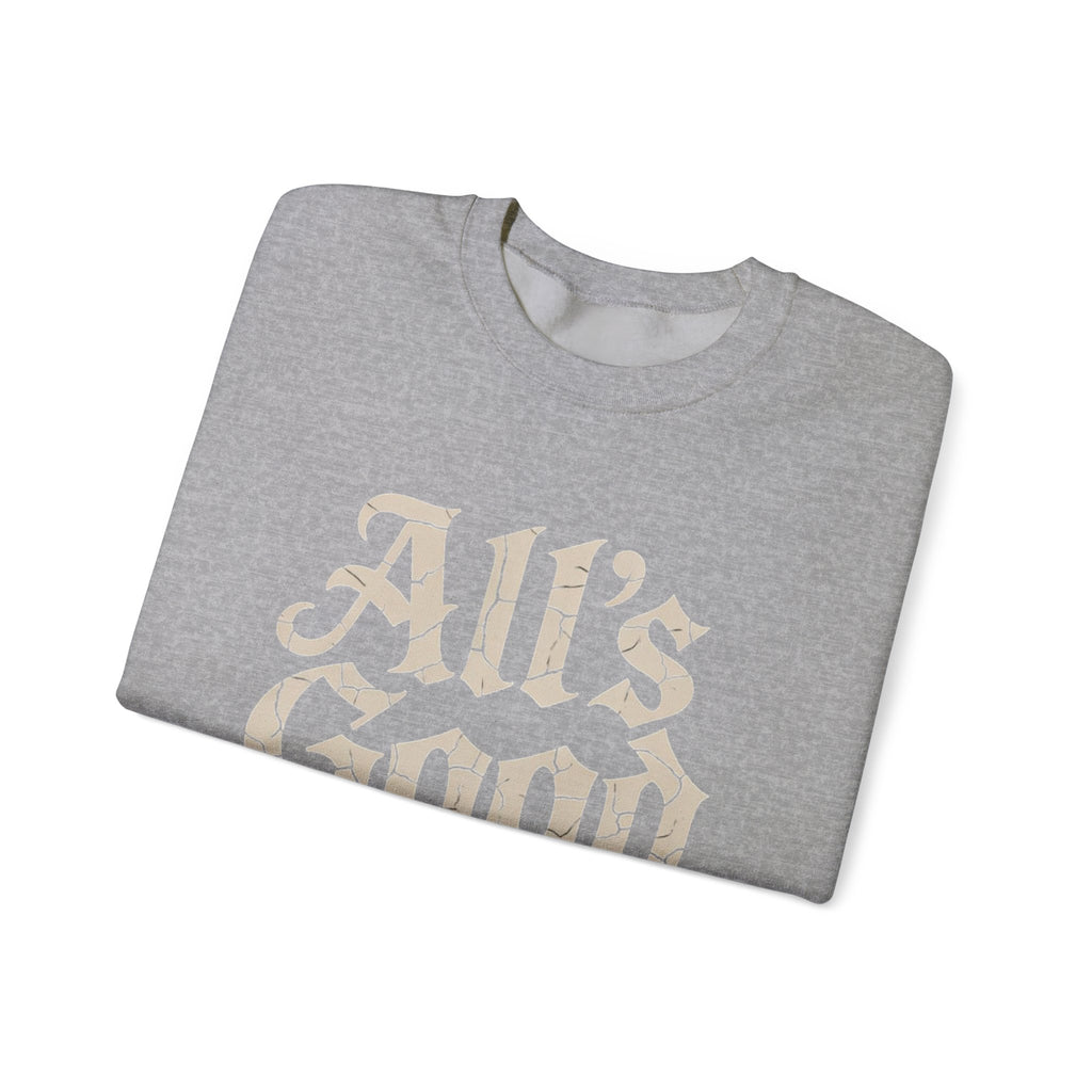ALL’S GOOD WITH AI “Cracked Code Classic” Unisex Heavy Blend Crewneck Sweatshirt
