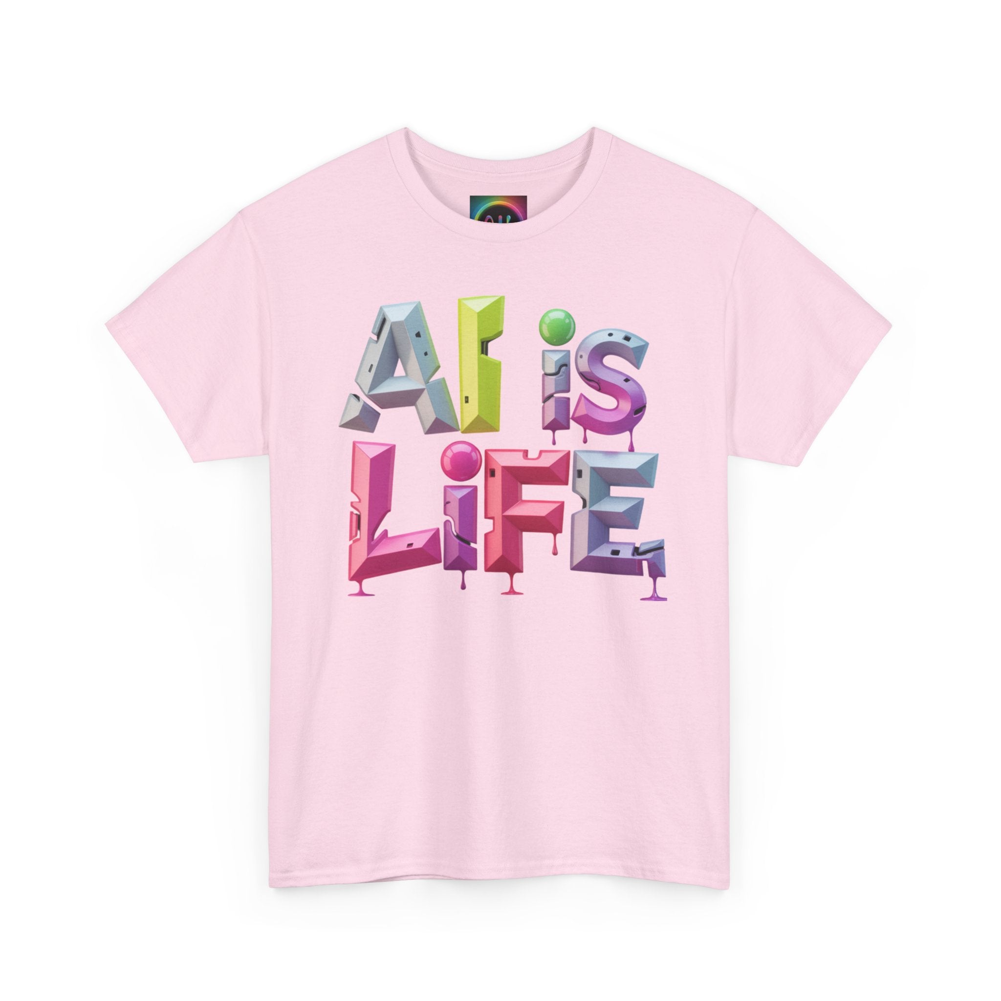 AI is LIFE "GRAFFITI DIMENSION" Colorful 3D Typography T-shirt