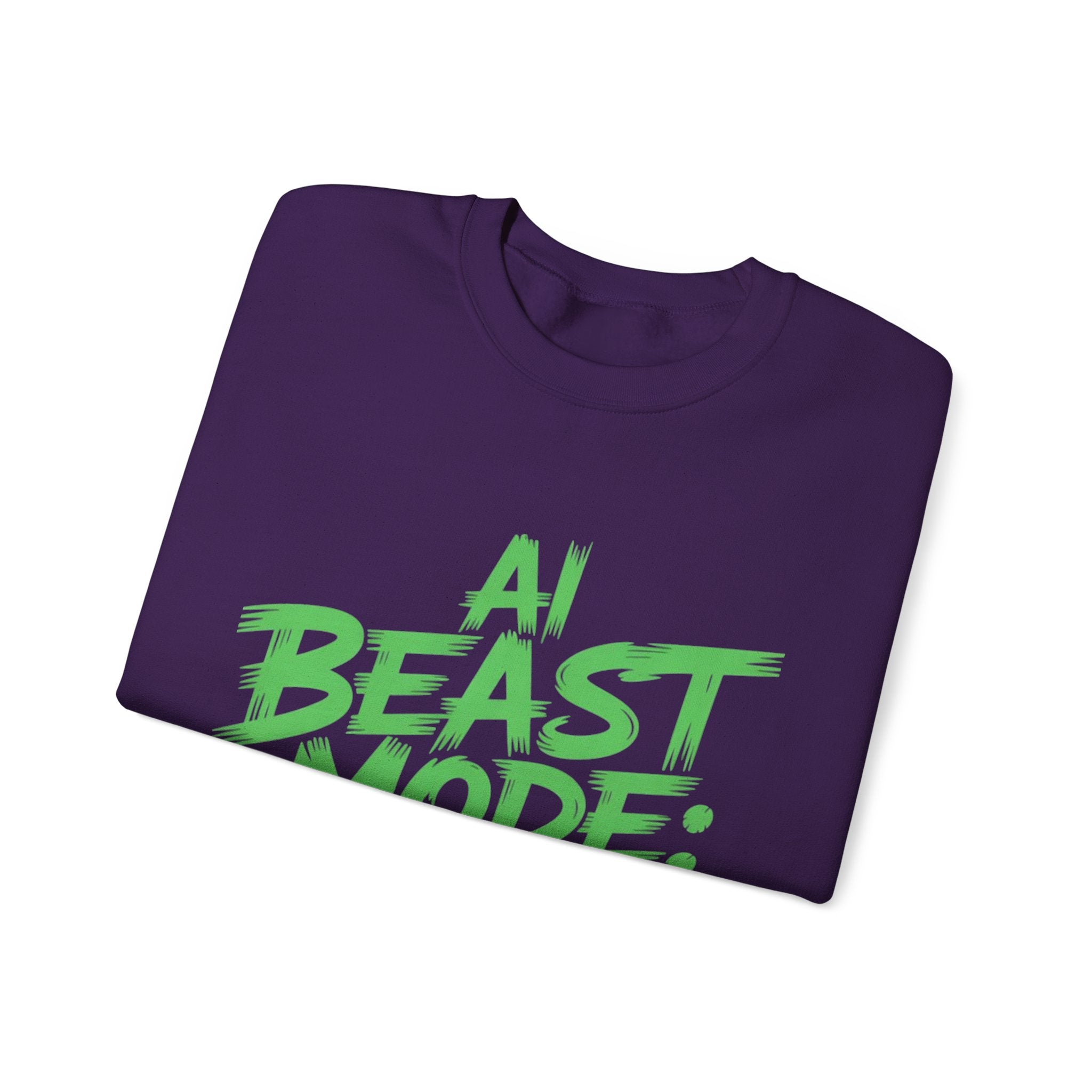 AI BEAST MODE: ON “DIGITAL HULK ENERGY” Unisex Heavy Blend™ Crewneck Sweatshirt