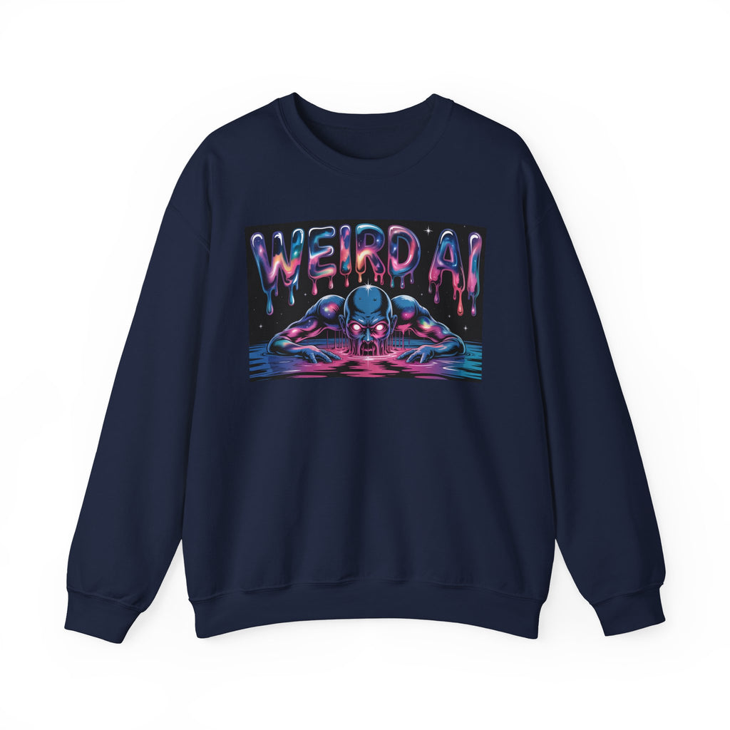 WEIRD AI  " Meltdown Matrix "  Unisex Heavy Blend™ Sweatshirt
