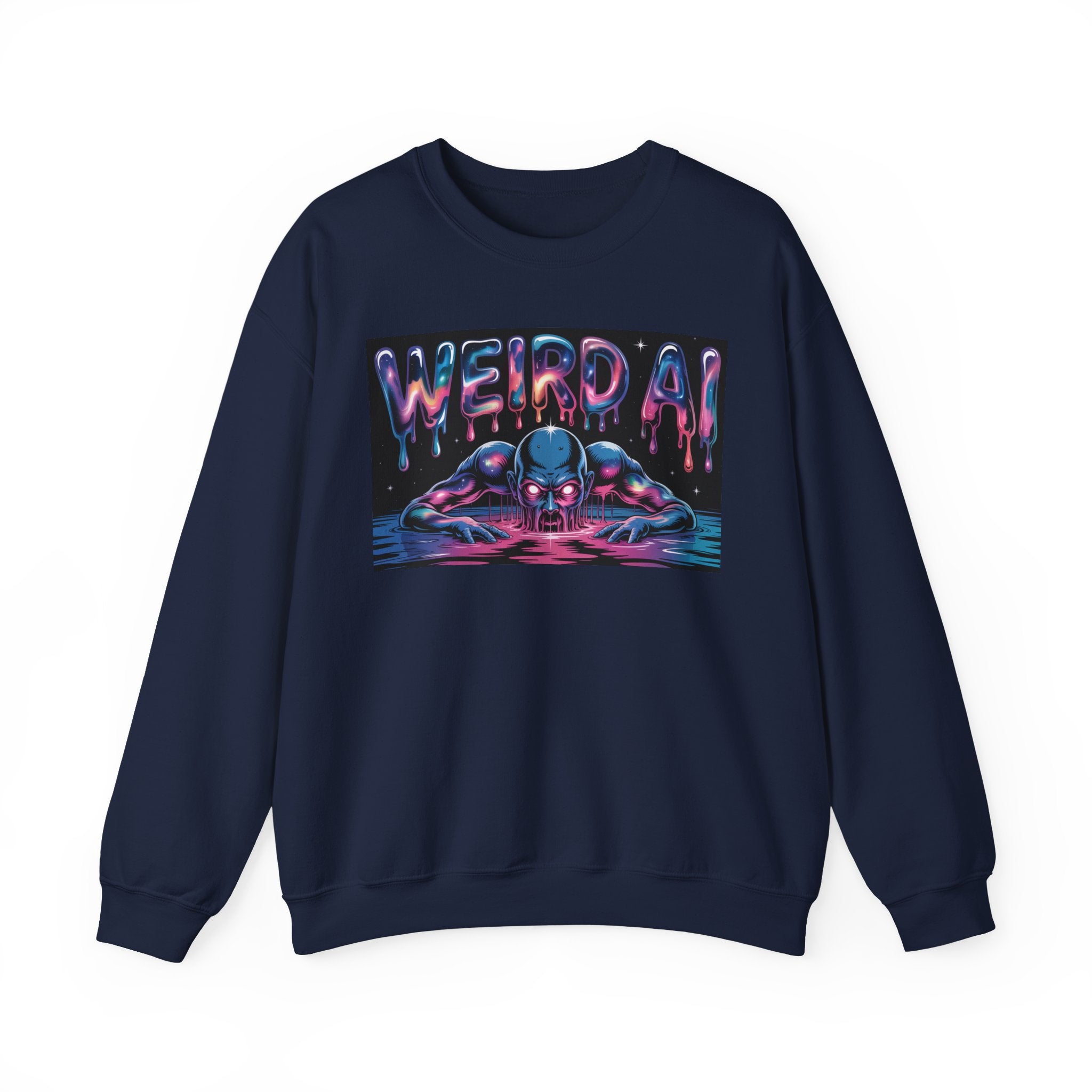 WEIRD AI  " Meltdown Matrix "  Unisex Heavy Blend™ Sweatshirt