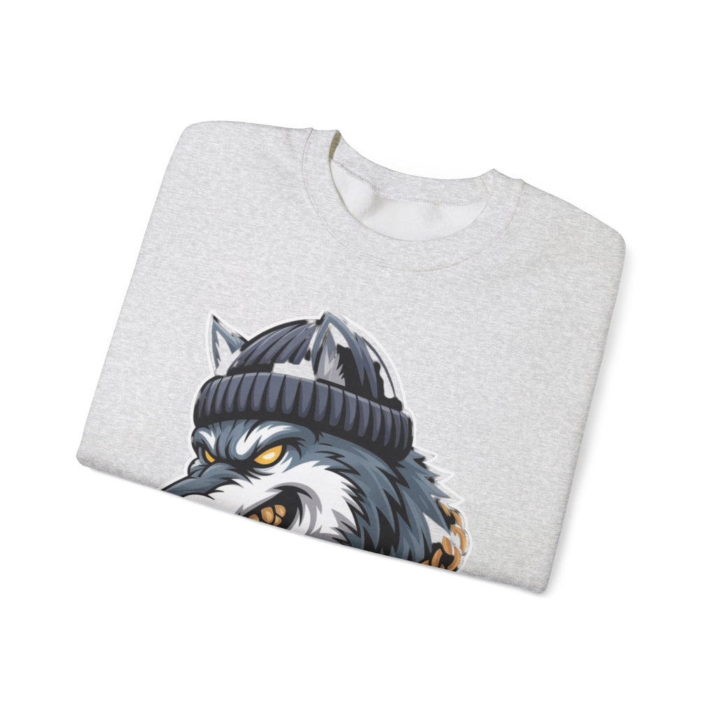 AI BEAST  "Wolf Byte Syndicate" Unisex Heavy Blend™ Crewneck Sweatshirt