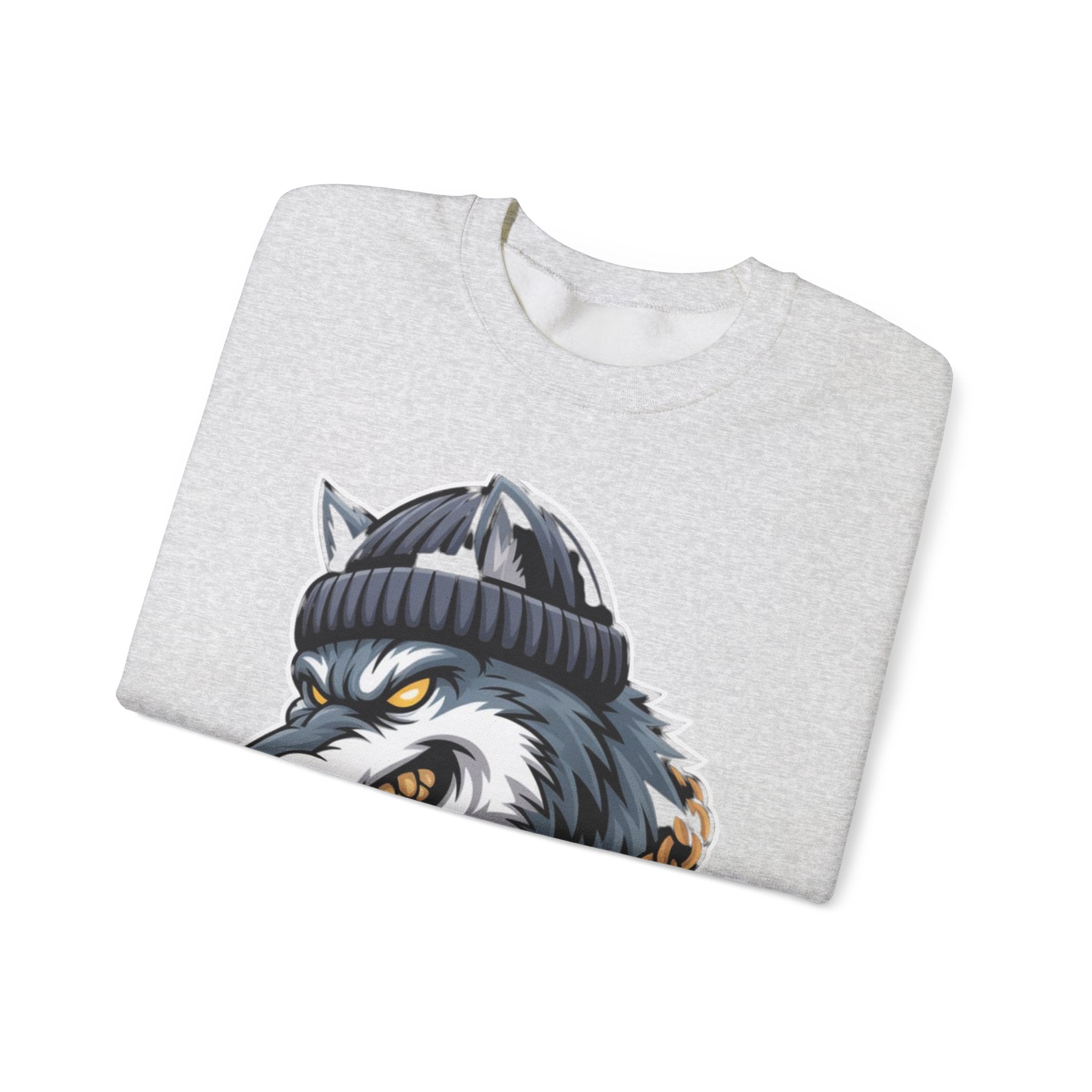 AI BEAST  "Wolf Byte Syndicate" Unisex Heavy Blend™ Crewneck Sweatshirt