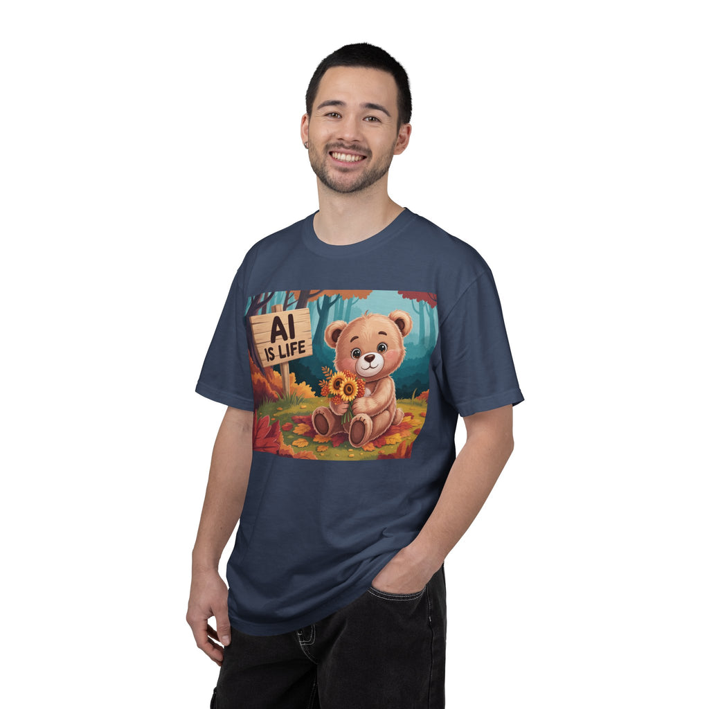 AI IS LIFE  " Cuddle Code "  Unisex Garment-Dyed T-shirt
