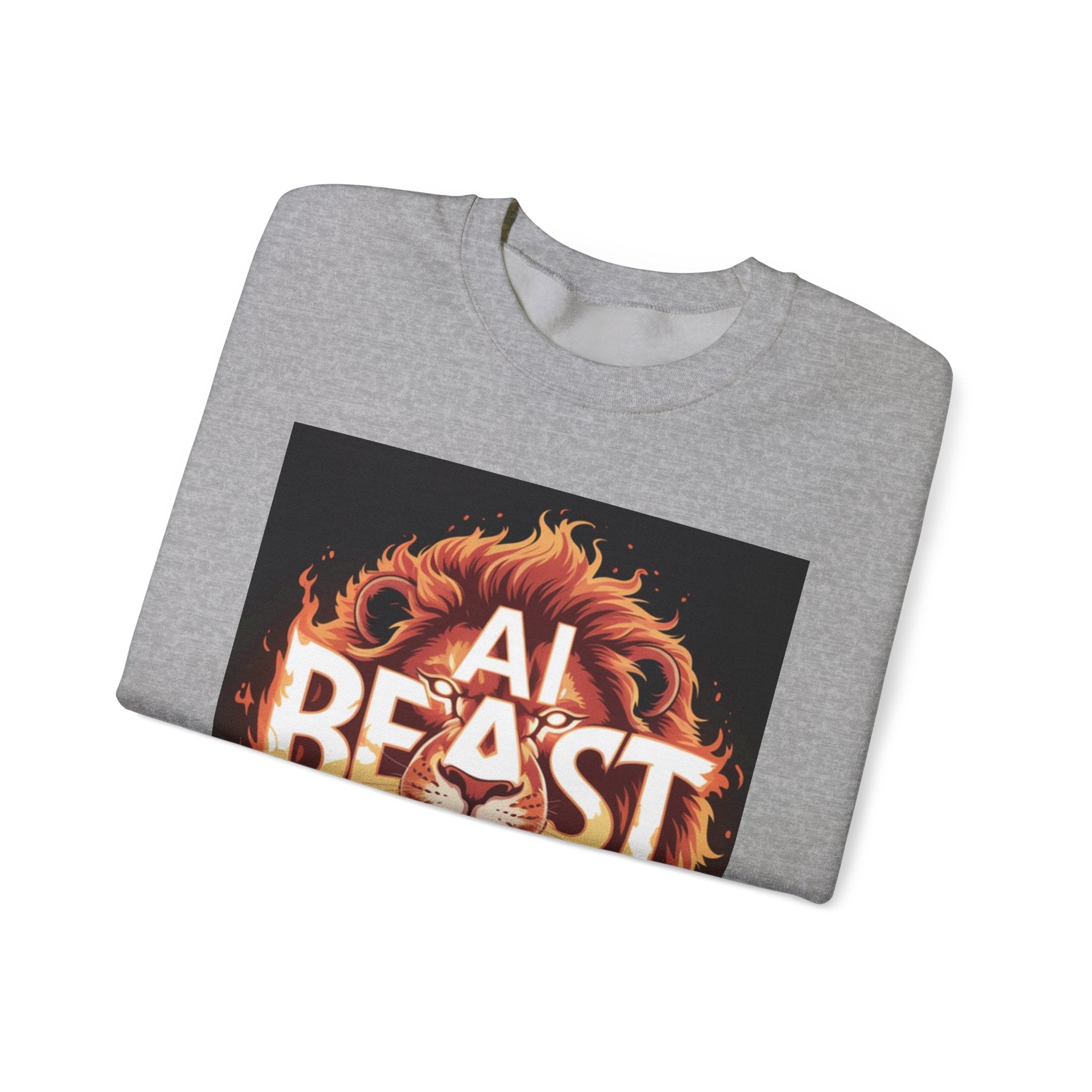 AI BEAST “Majestic Upload” Unisex Heavy Blend™ Crewneck Sweatshirt