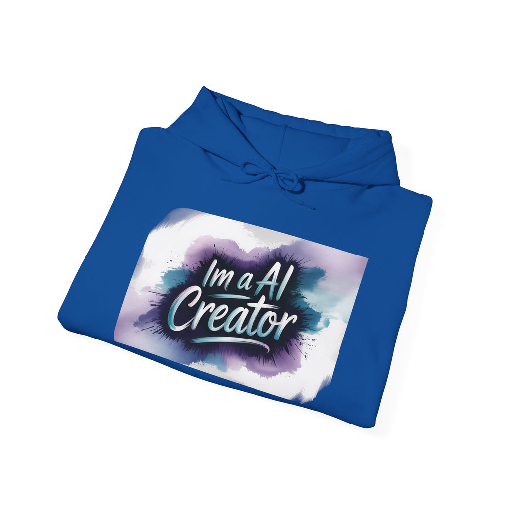 I’m a AI Creator “DIGITAL BRUSHSTROKE” Unisex Heavy Blend™ Hooded Sweatshirt
