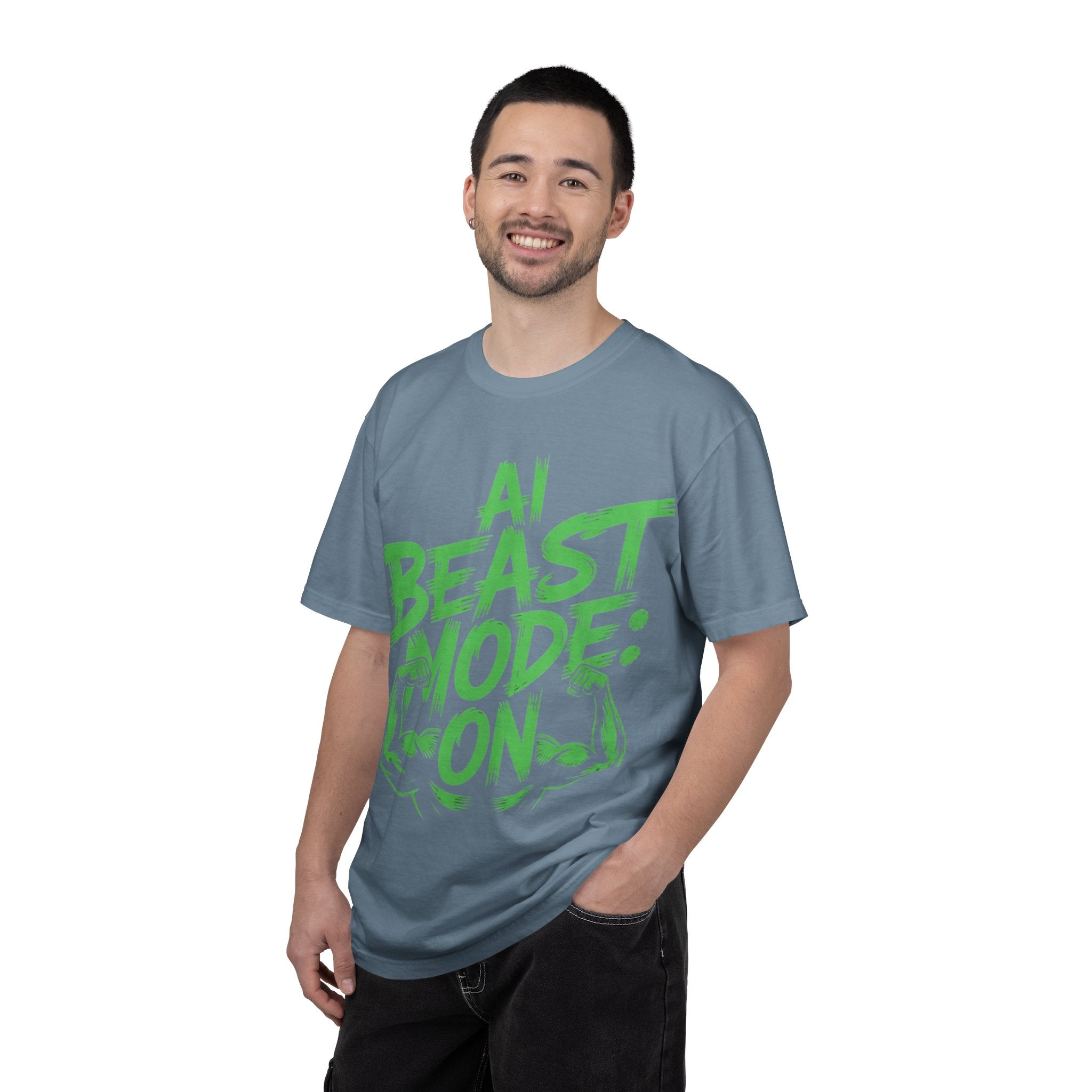 AI BEAST MODE: ON “DIGITAL HULK ENERGY” Unisex Garment-Dyed T-shirt