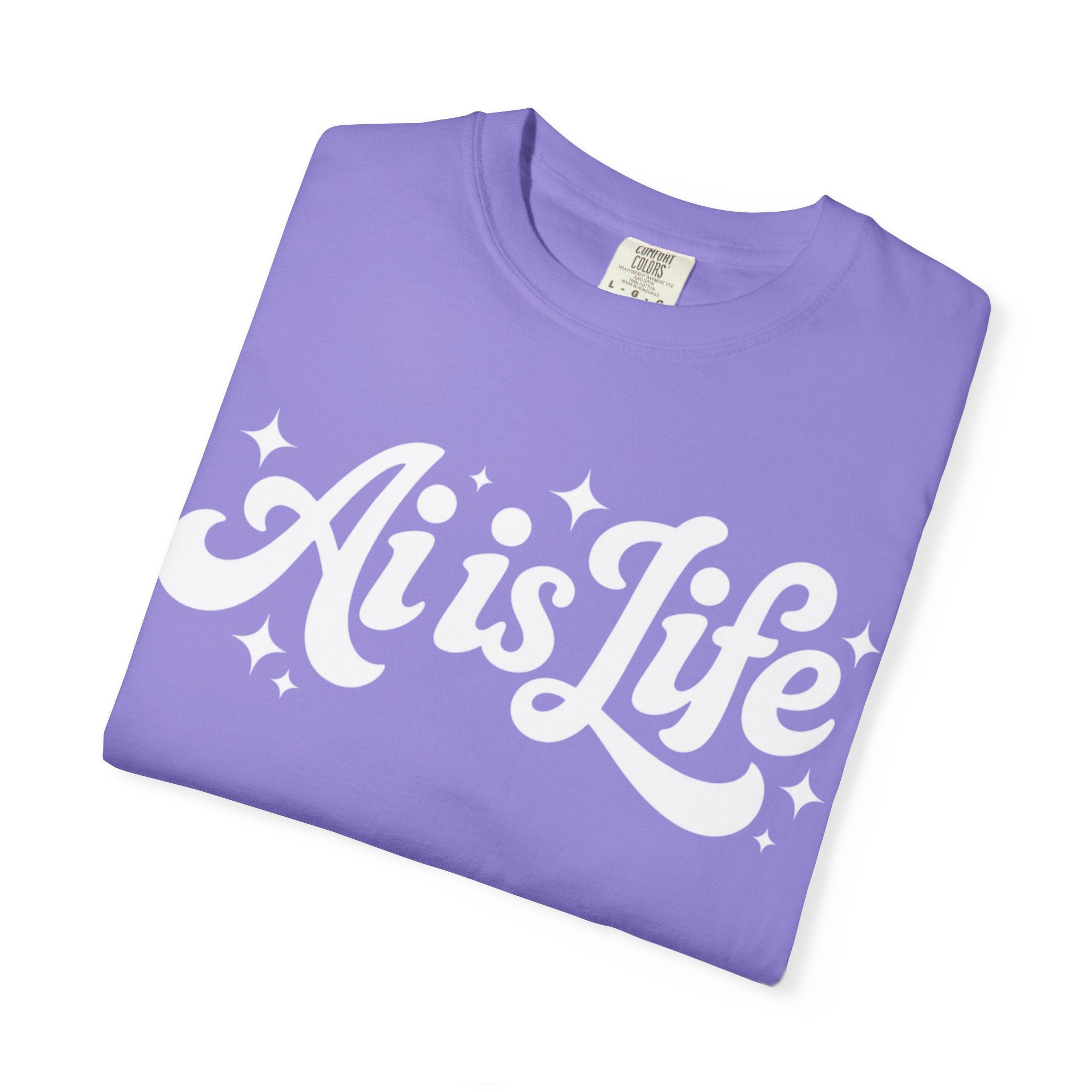 Ai is Life  "TechFlow Energy" Unisex Garment-Dyed T-shirt