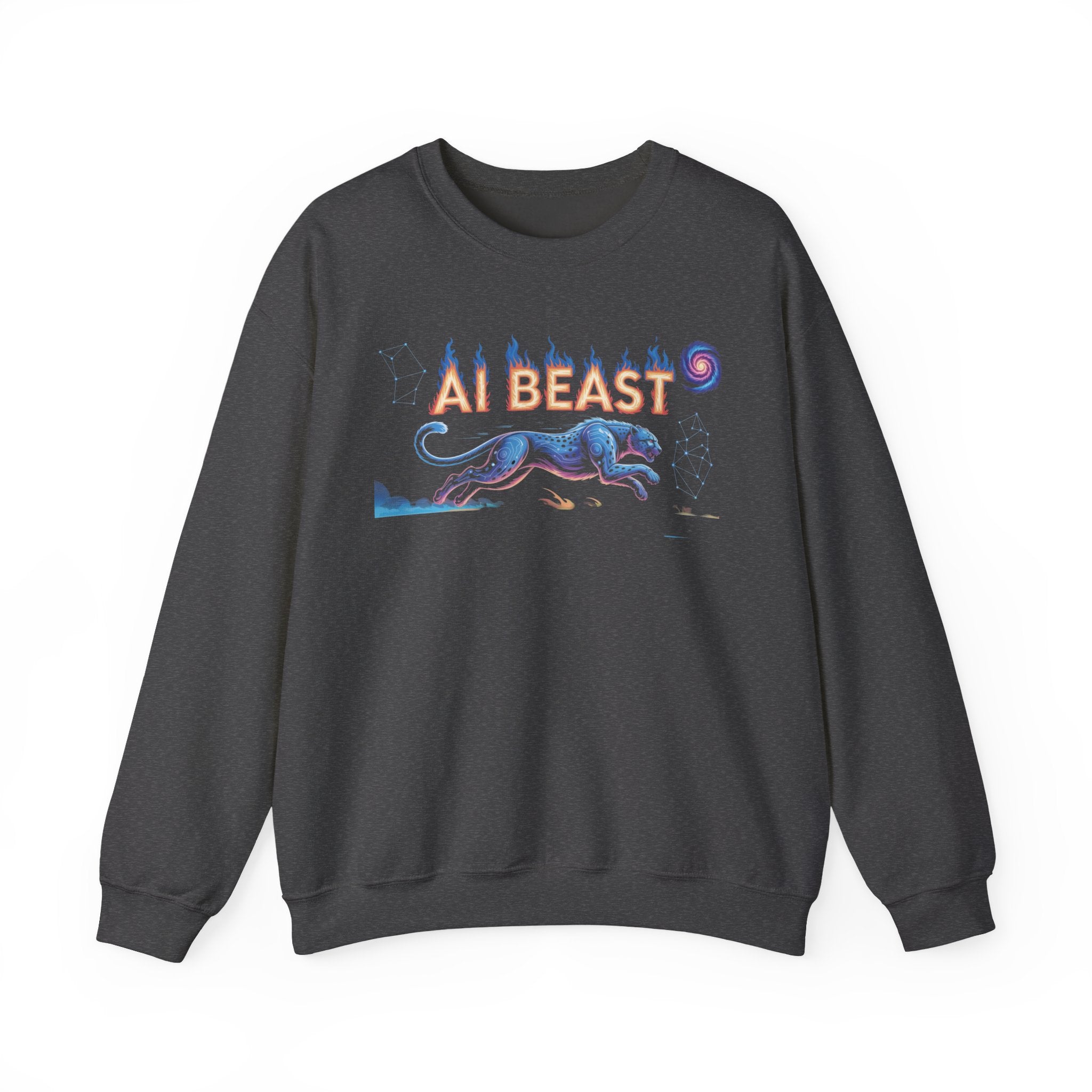 AI BEAST “Digital Predator” Unisex Heavy Blend™ Crewneck Sweatshirt