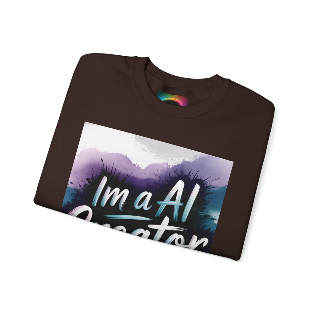 I’m a AI Creator "DIGITAL BRUSHSTROKE" Unisex Garment-Dyed Sweatshirt