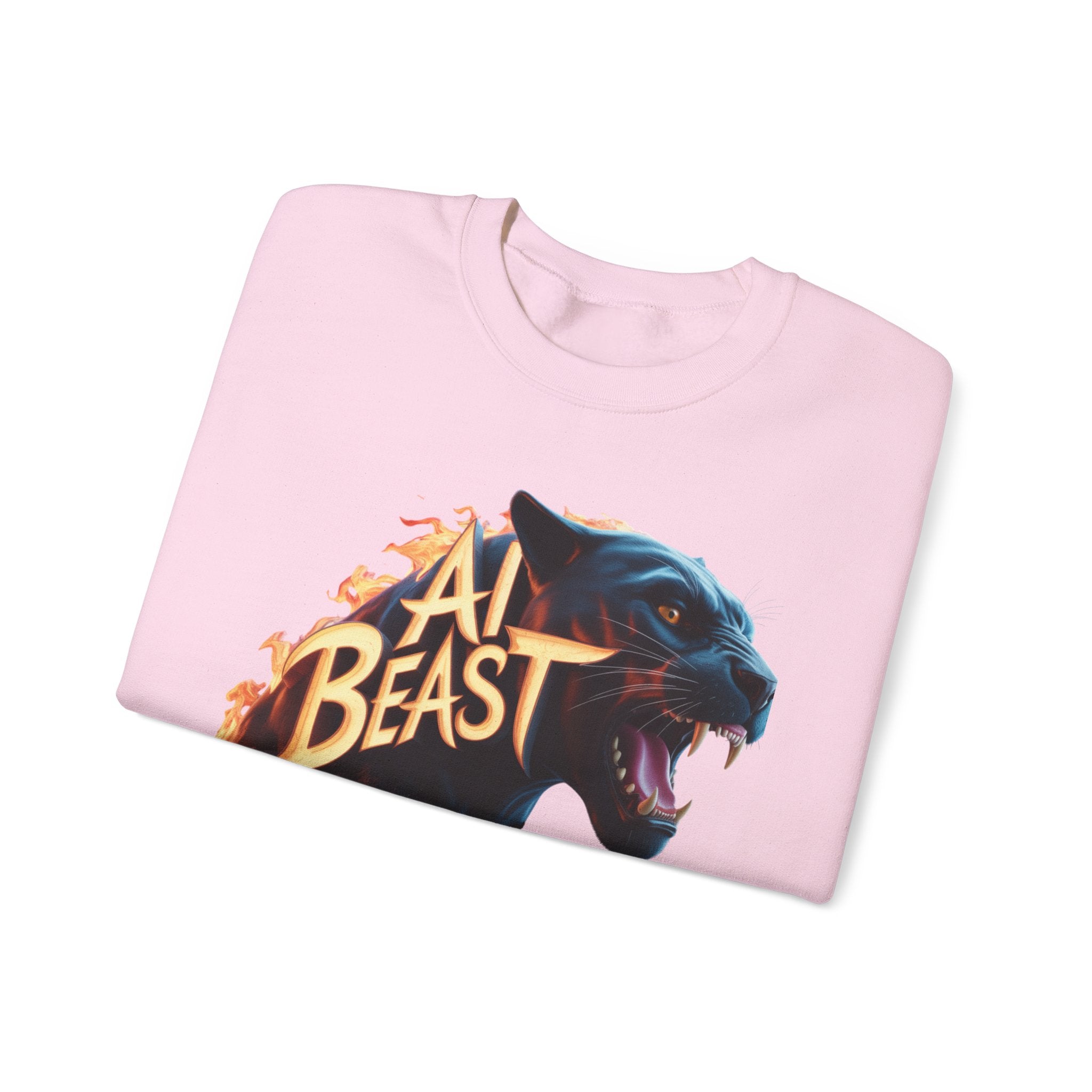 AI BEAST  "Wildfire Algorithm" Unisex Heavy Blend™ Crewneck Sweatshirt